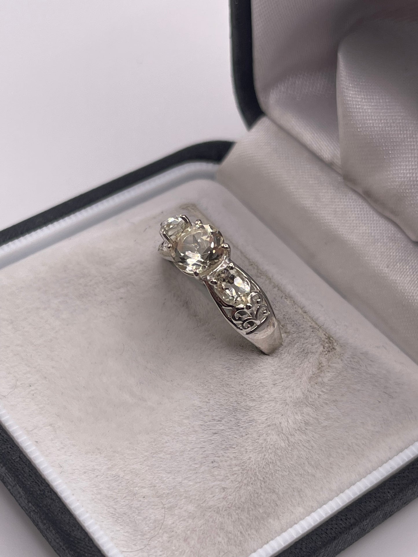 Silver cz ring