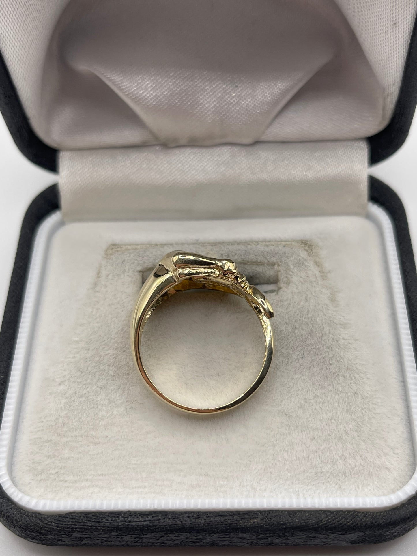 9ct gold panther ring