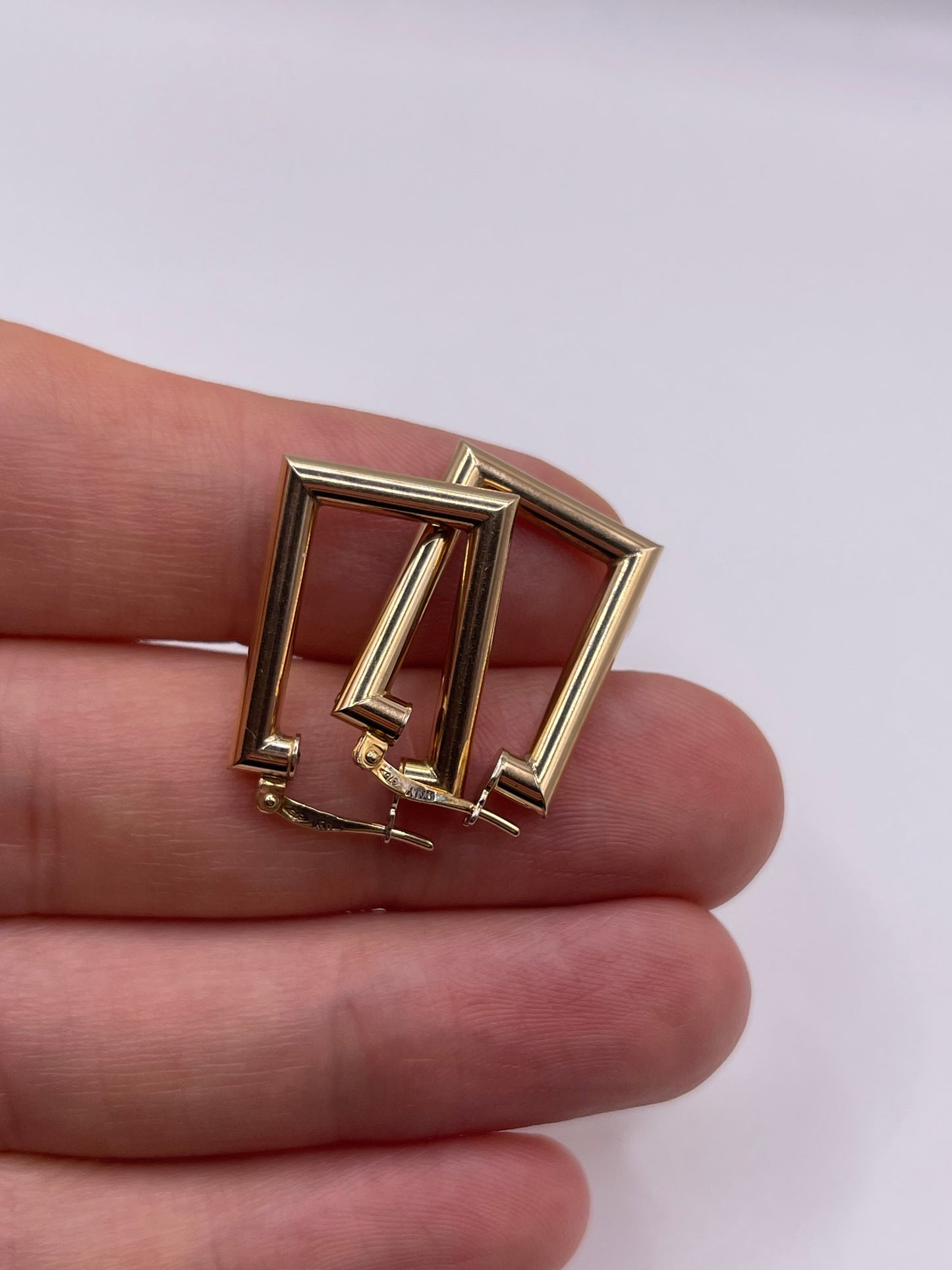 9ct gold creole earrings