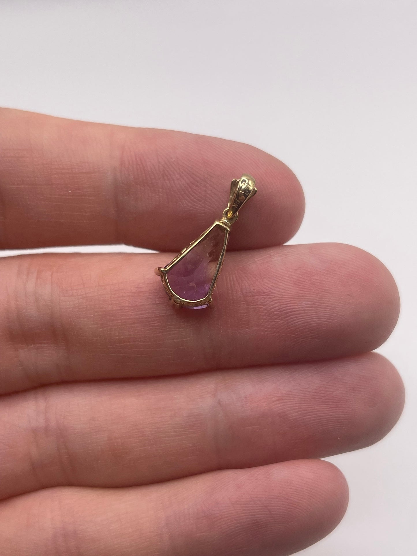 9ct gold ametrine pendant
