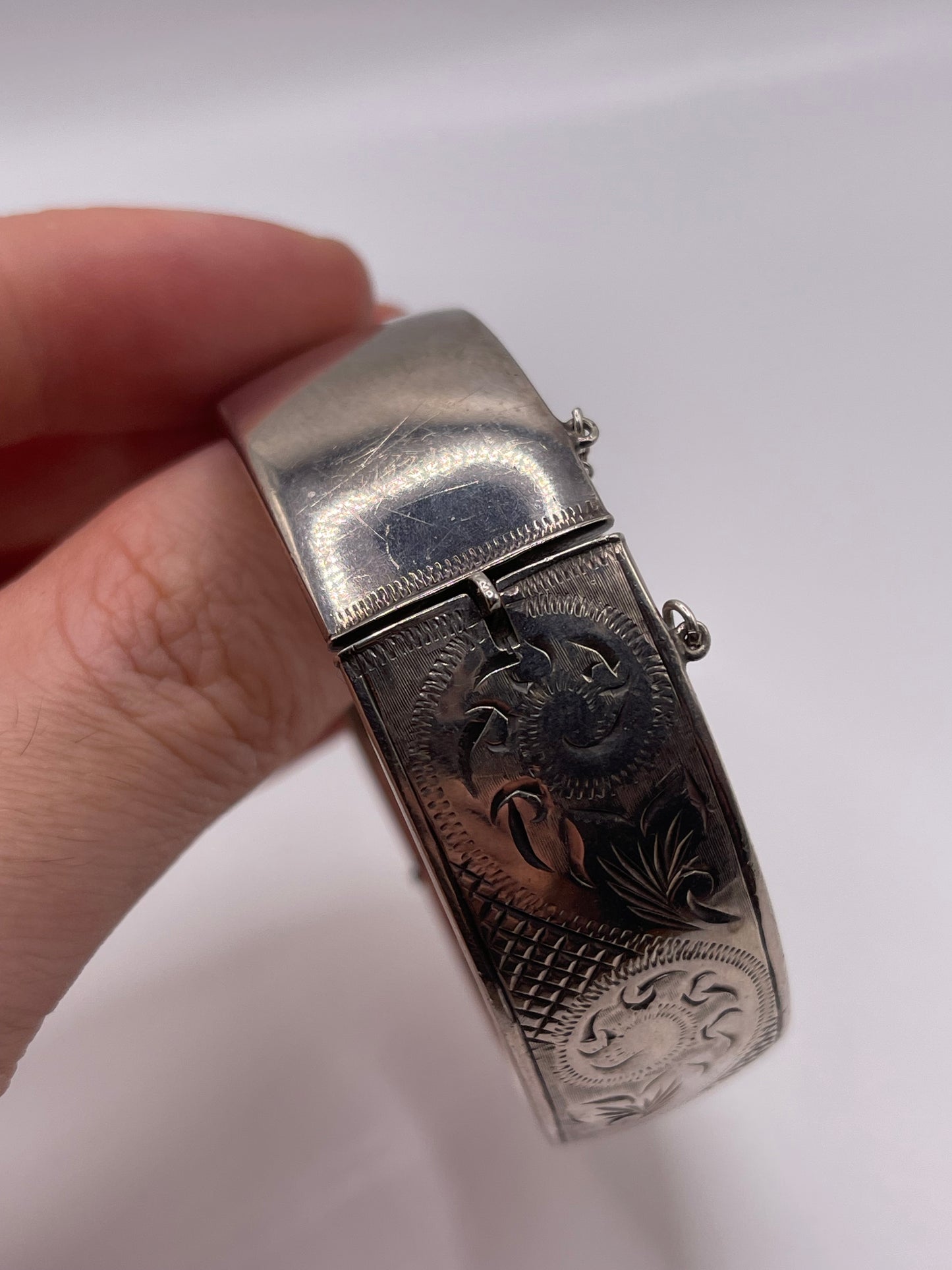 Vintage silver bangle