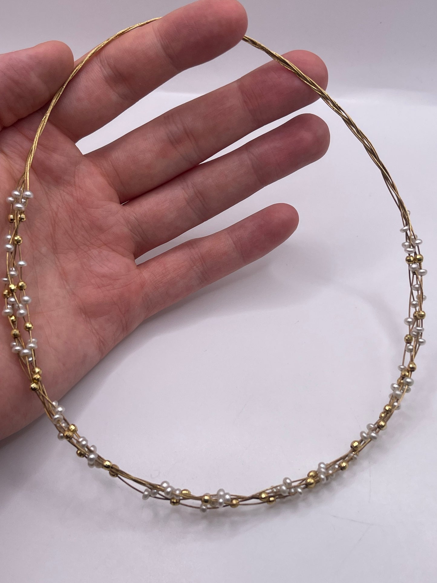 9ct gold pearl necklace