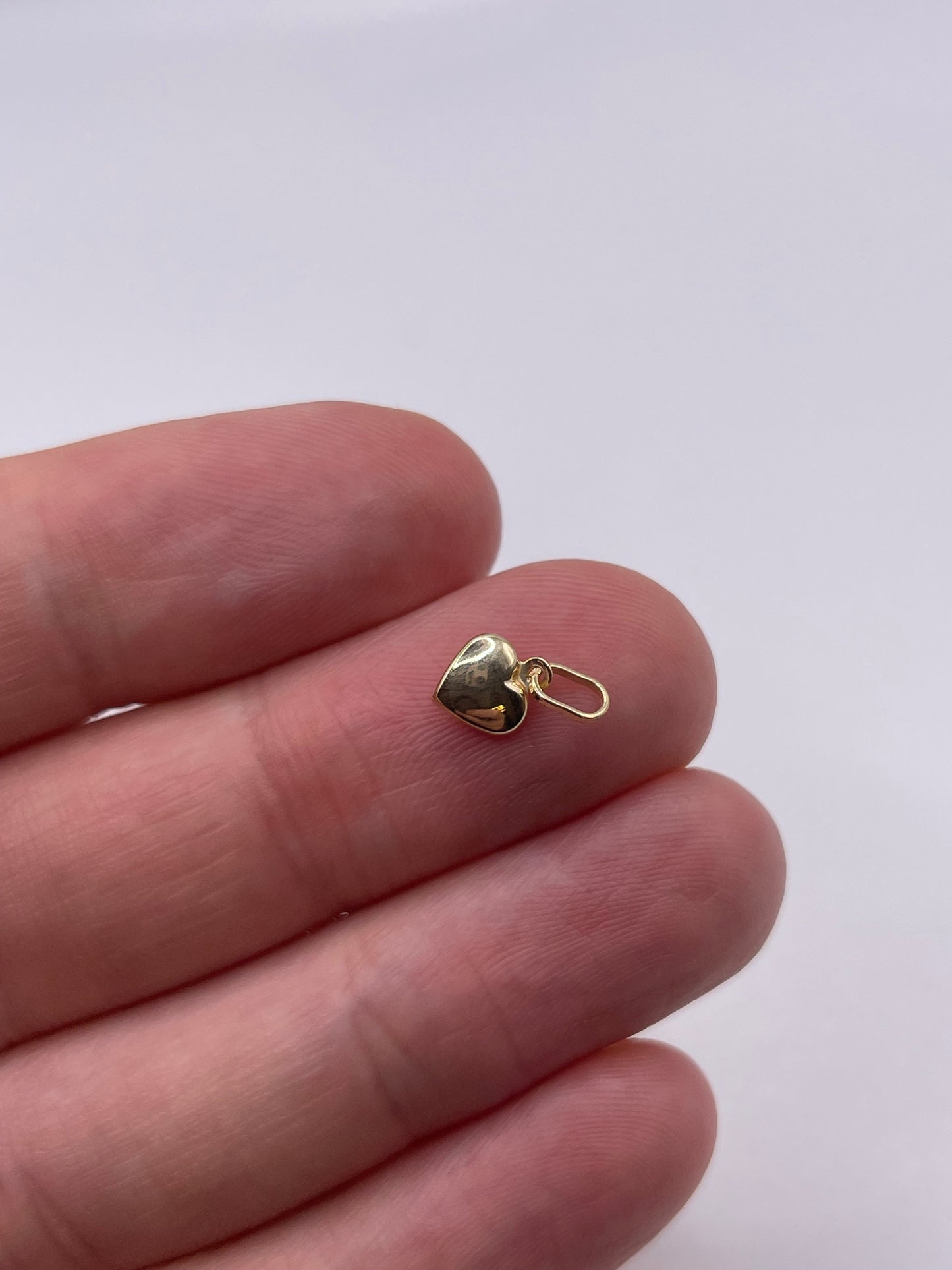 9ct gold heart charm