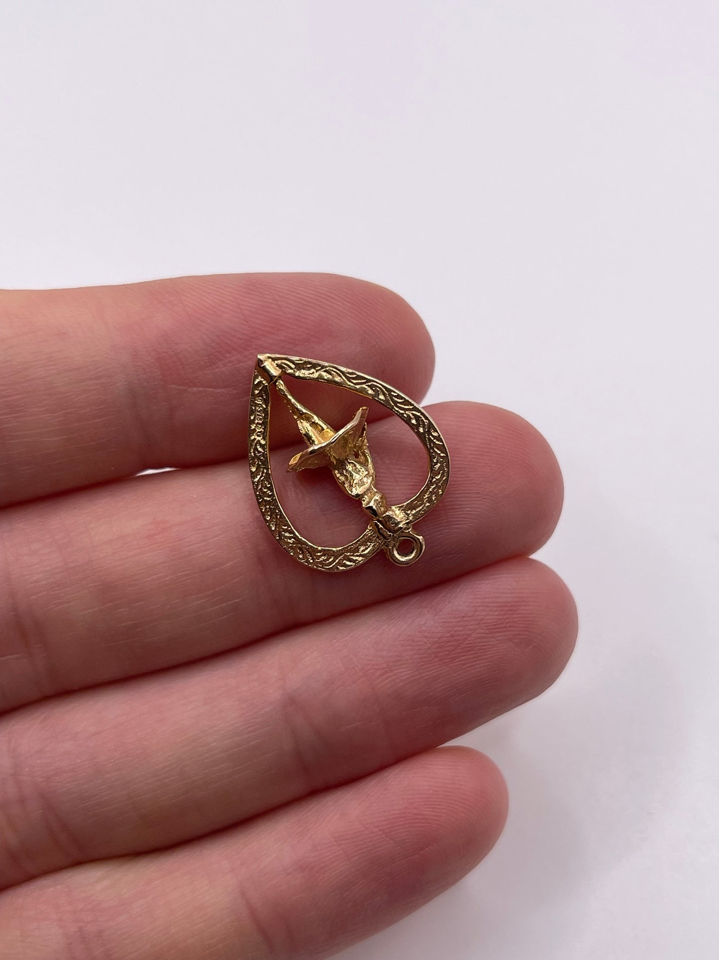 9ct gold ballerina charm