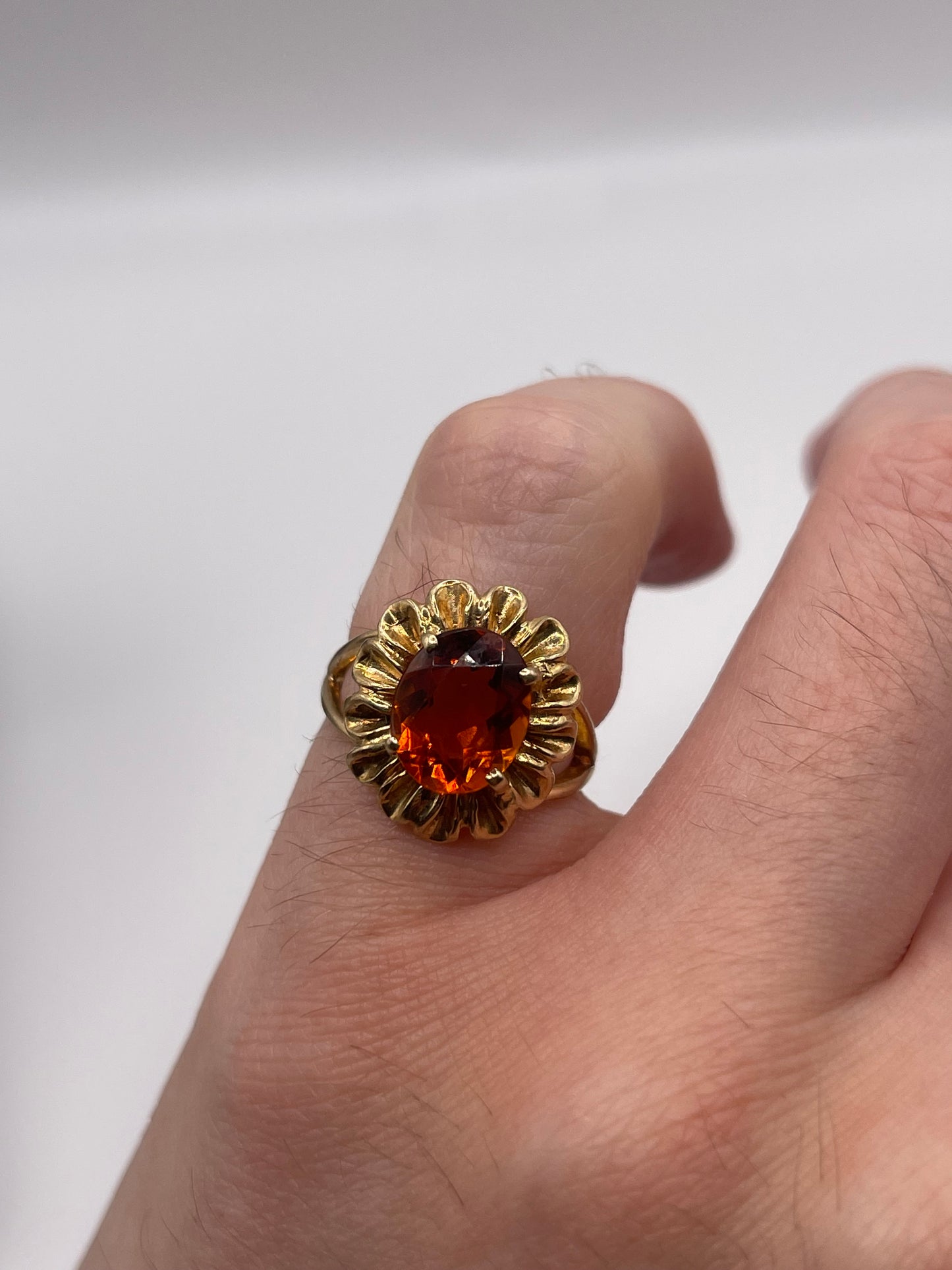 9ct gold paste ring