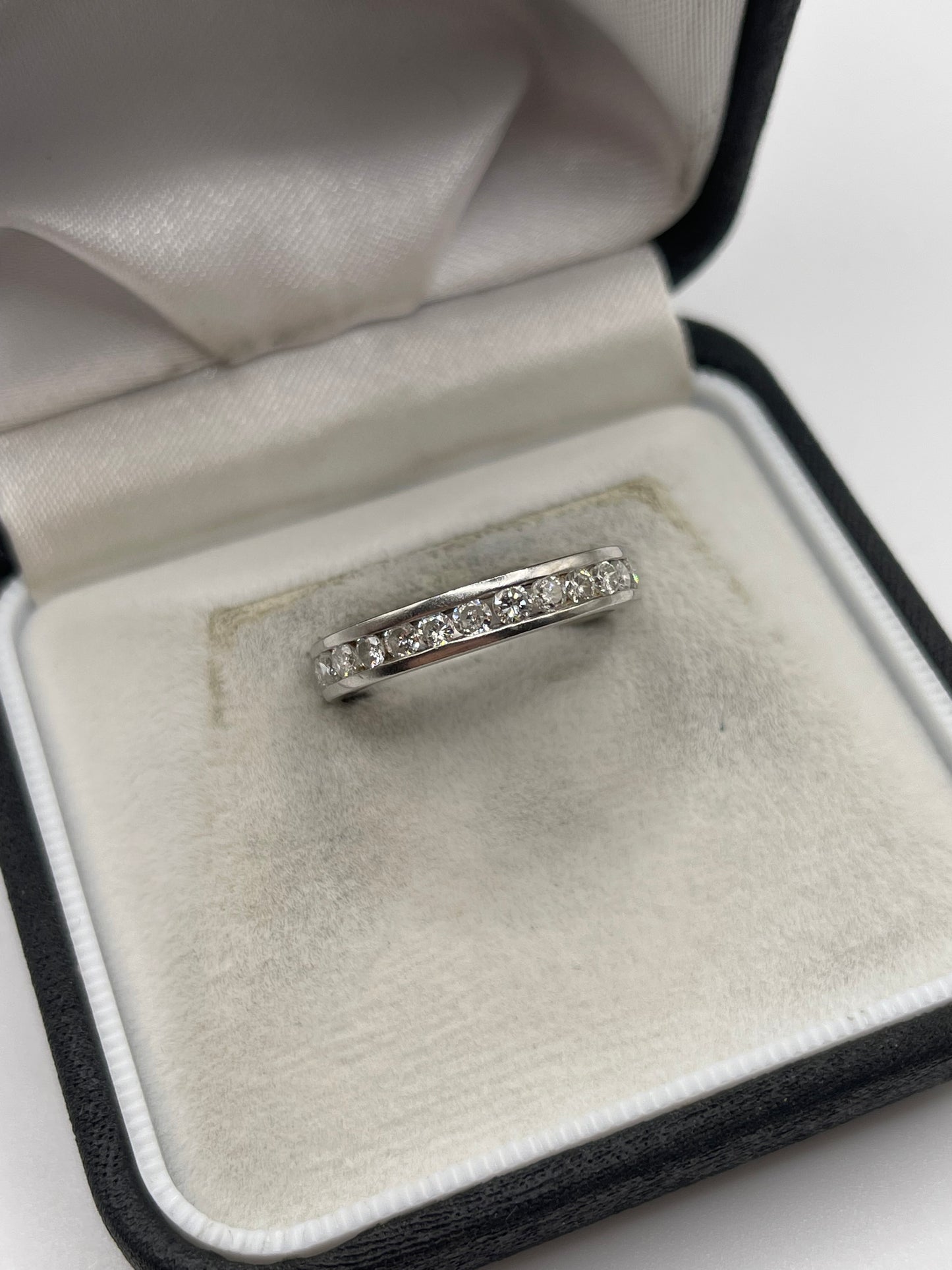 18ct white gold 3/4 diamond eternity ring