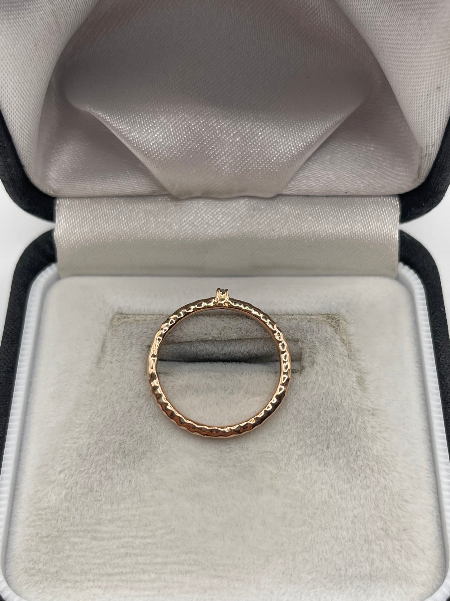 9ct rose gold diamond ring