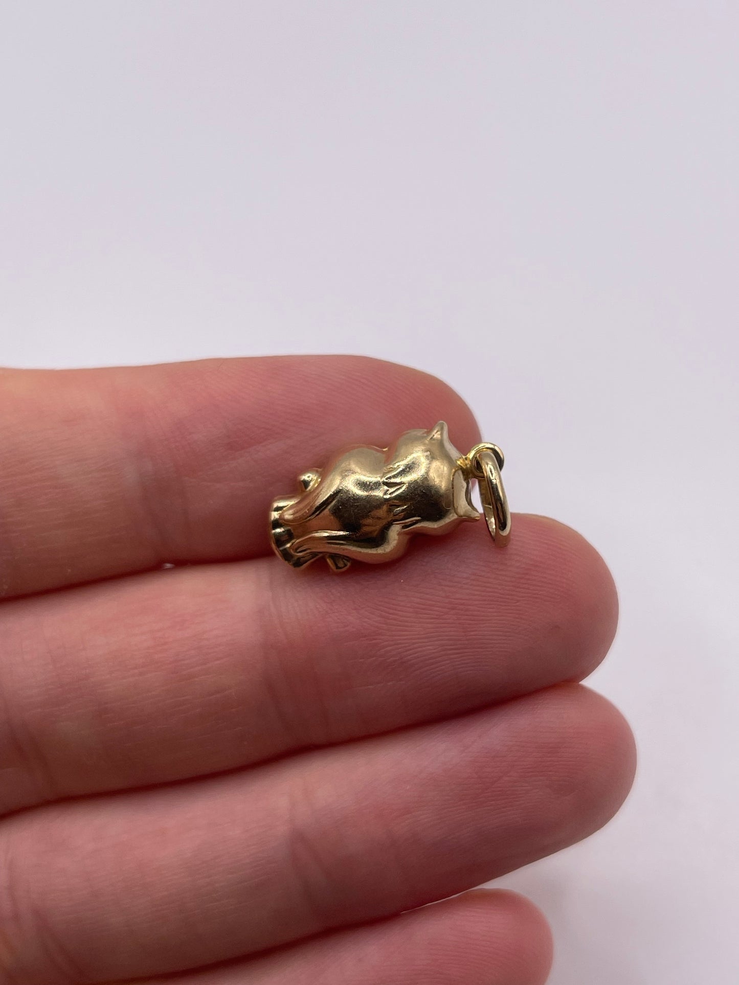 9ct gold owl charm