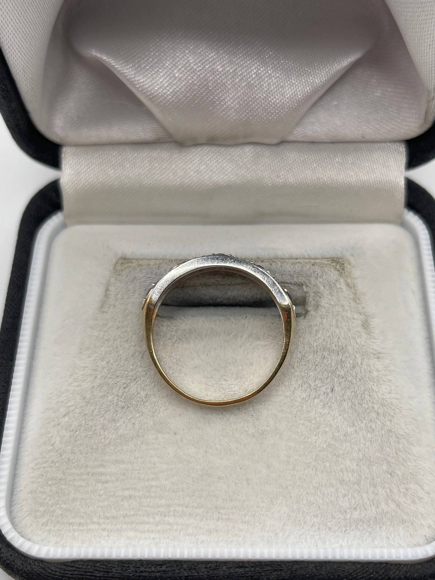 9ct gold topaz and diamond ring