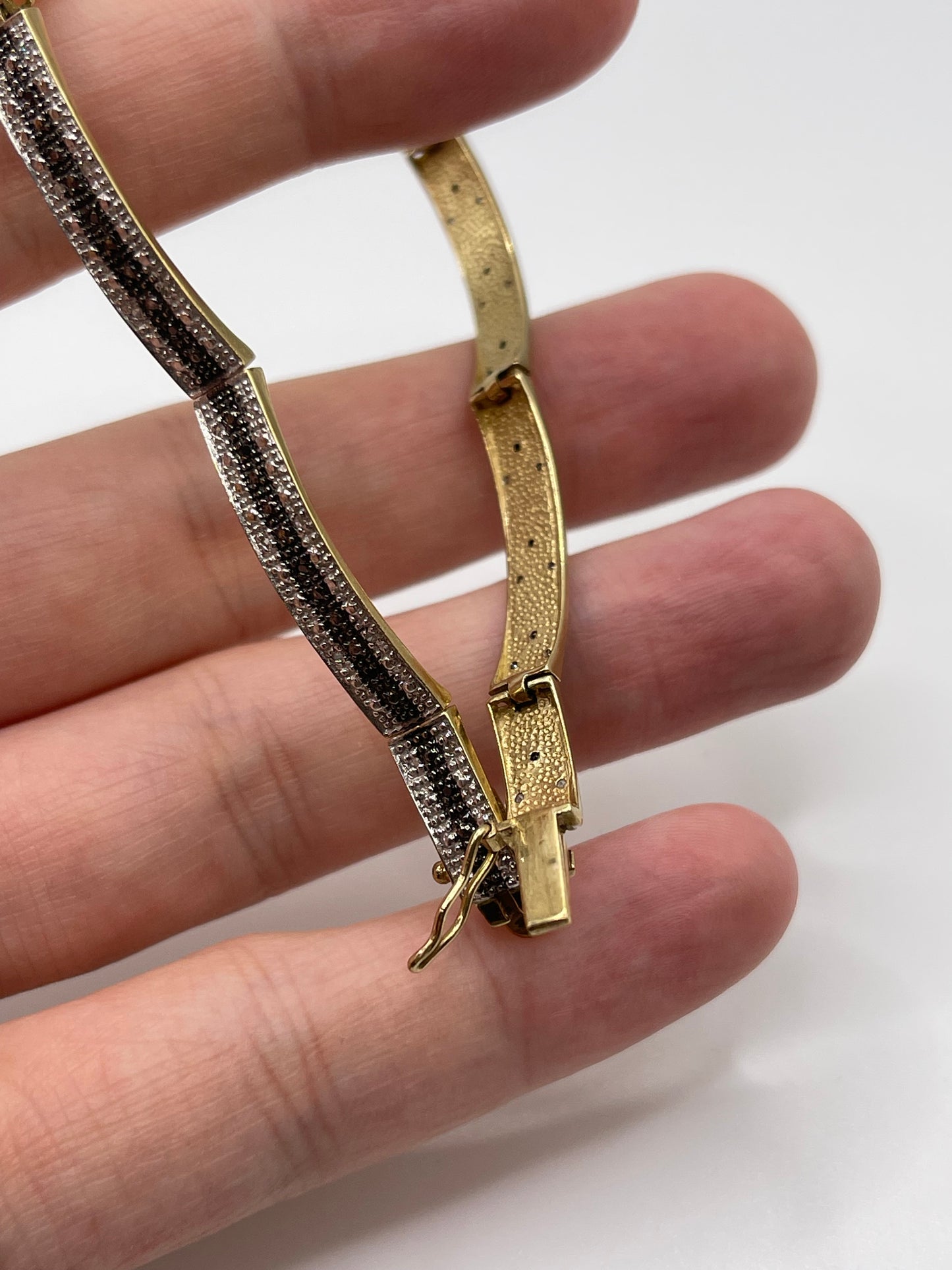 9ct gold diamond bracelet
