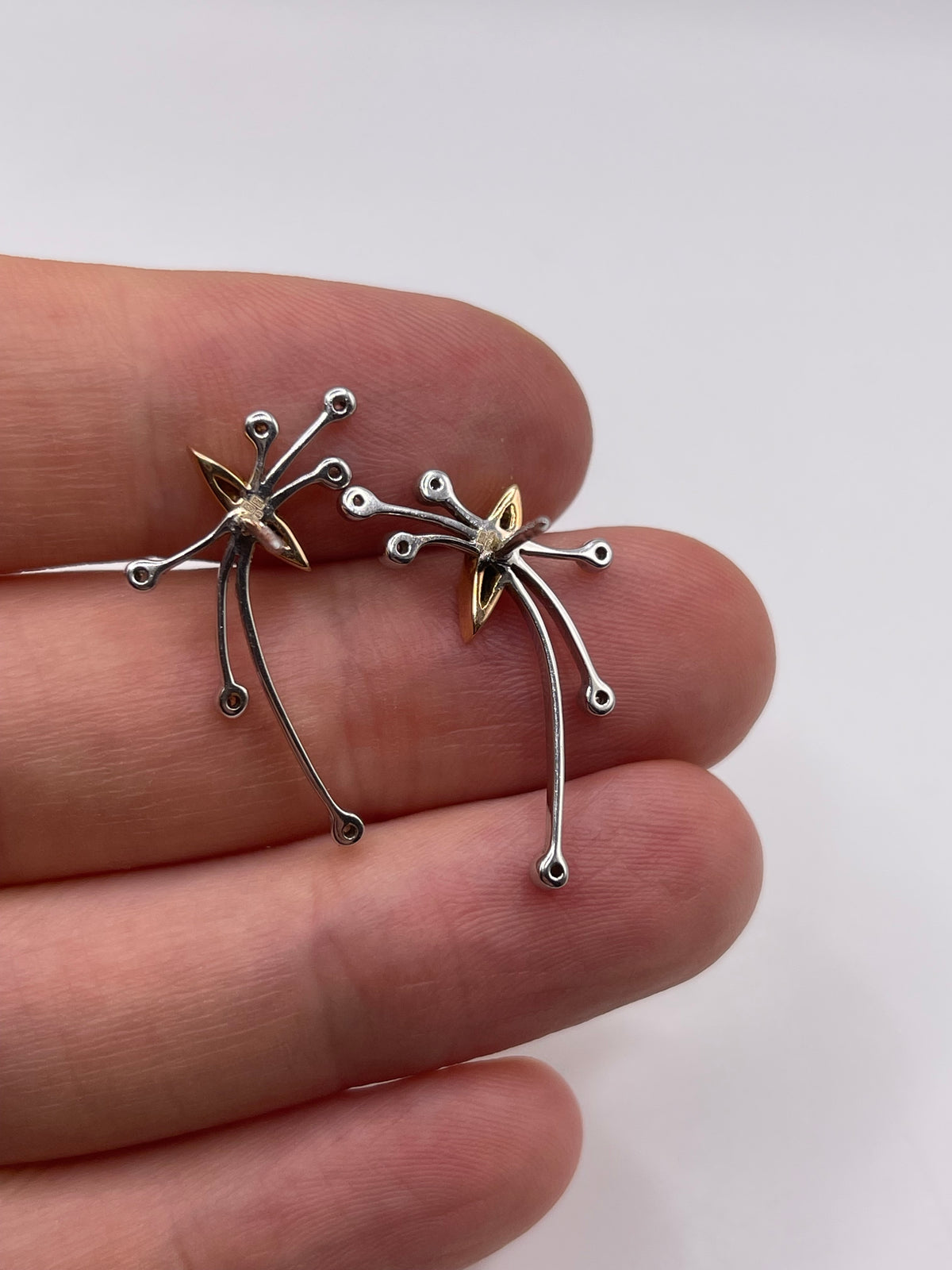 18ct gold diamond earrings