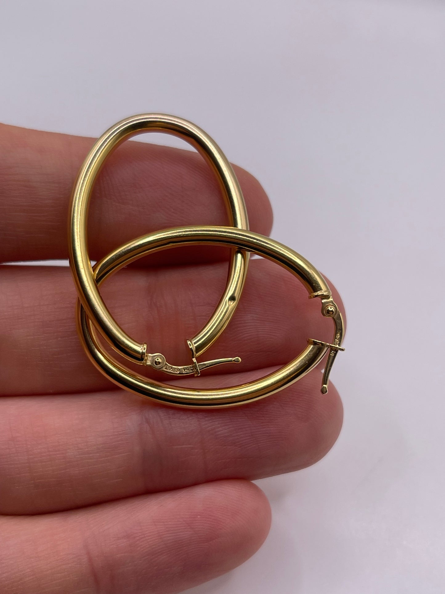 9ct gold Creole earrings