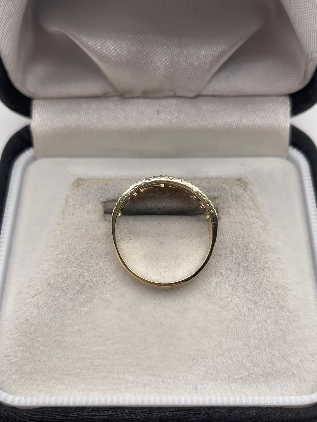9ct gold mizpah ring