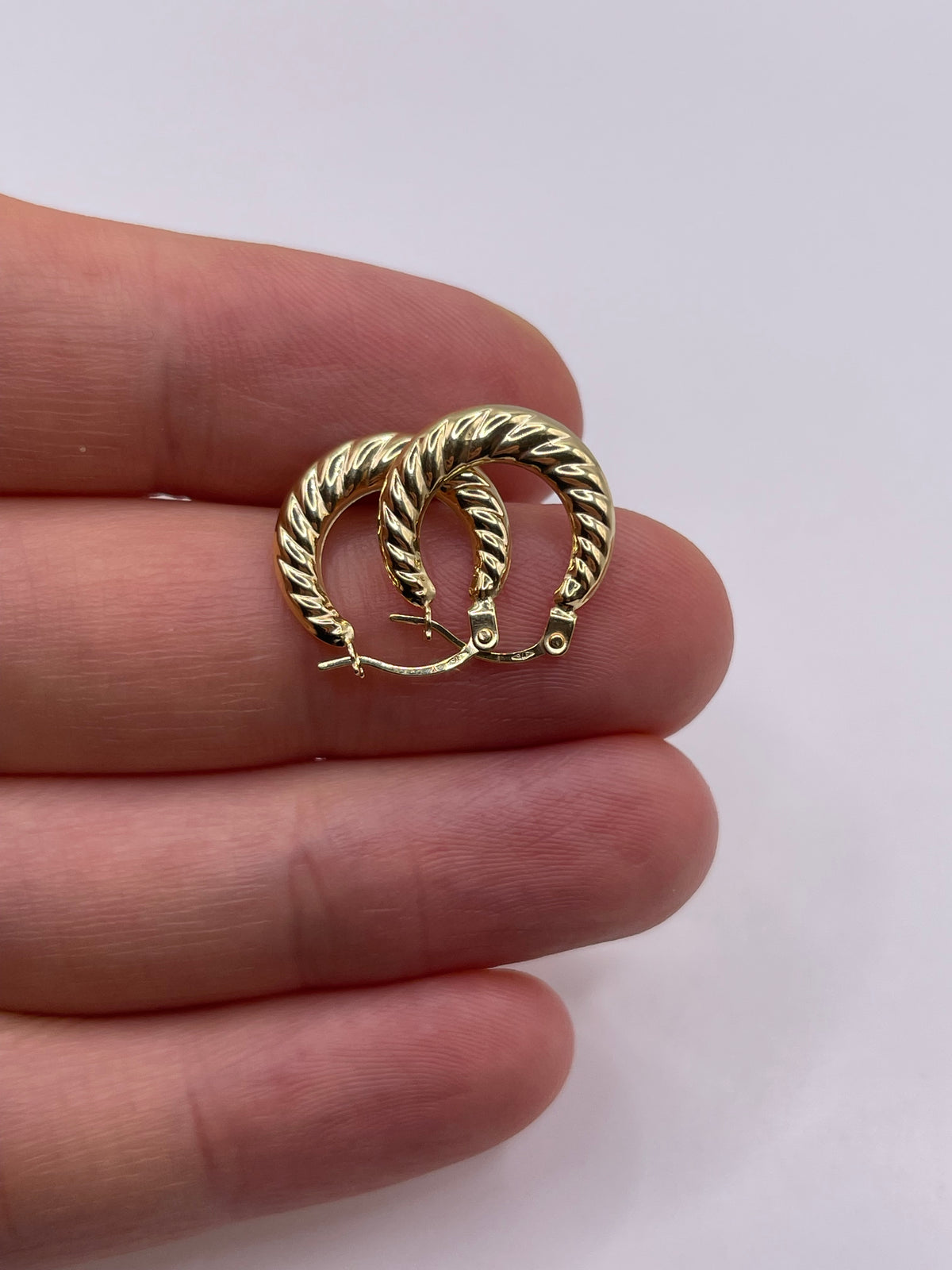 9ct gold Creole earrings