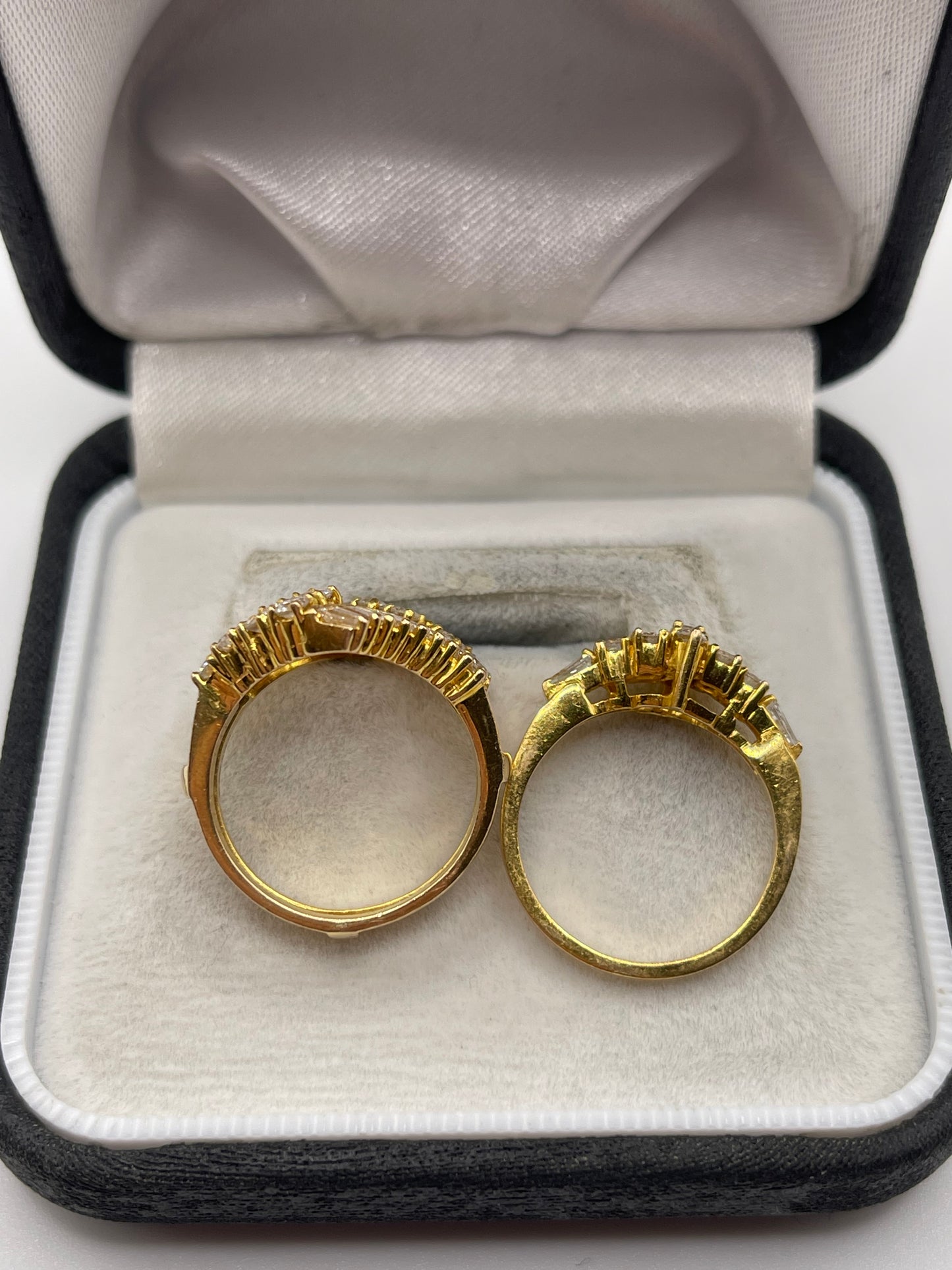 14ct gold diamond ring set