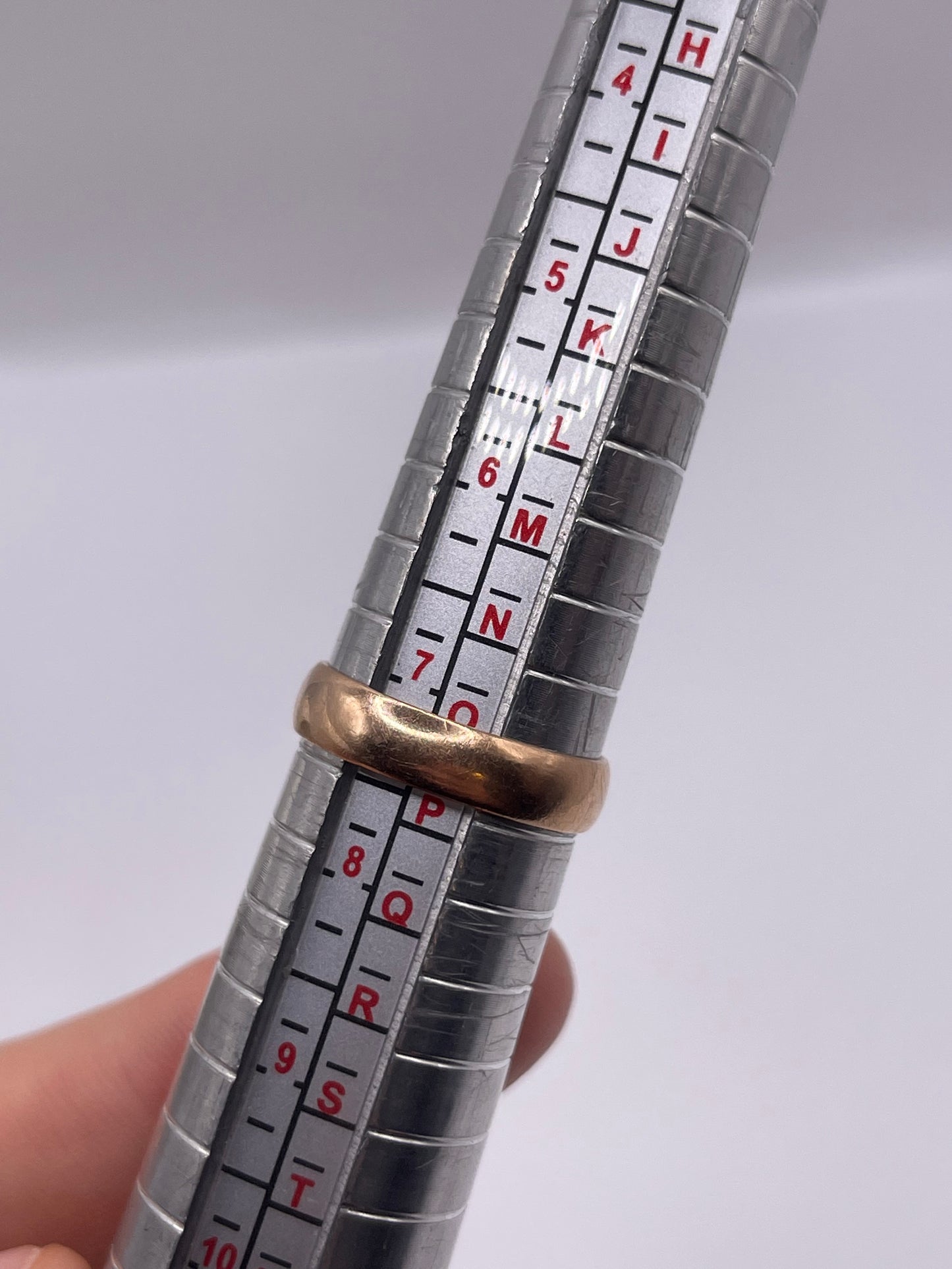 9ct rose gold band