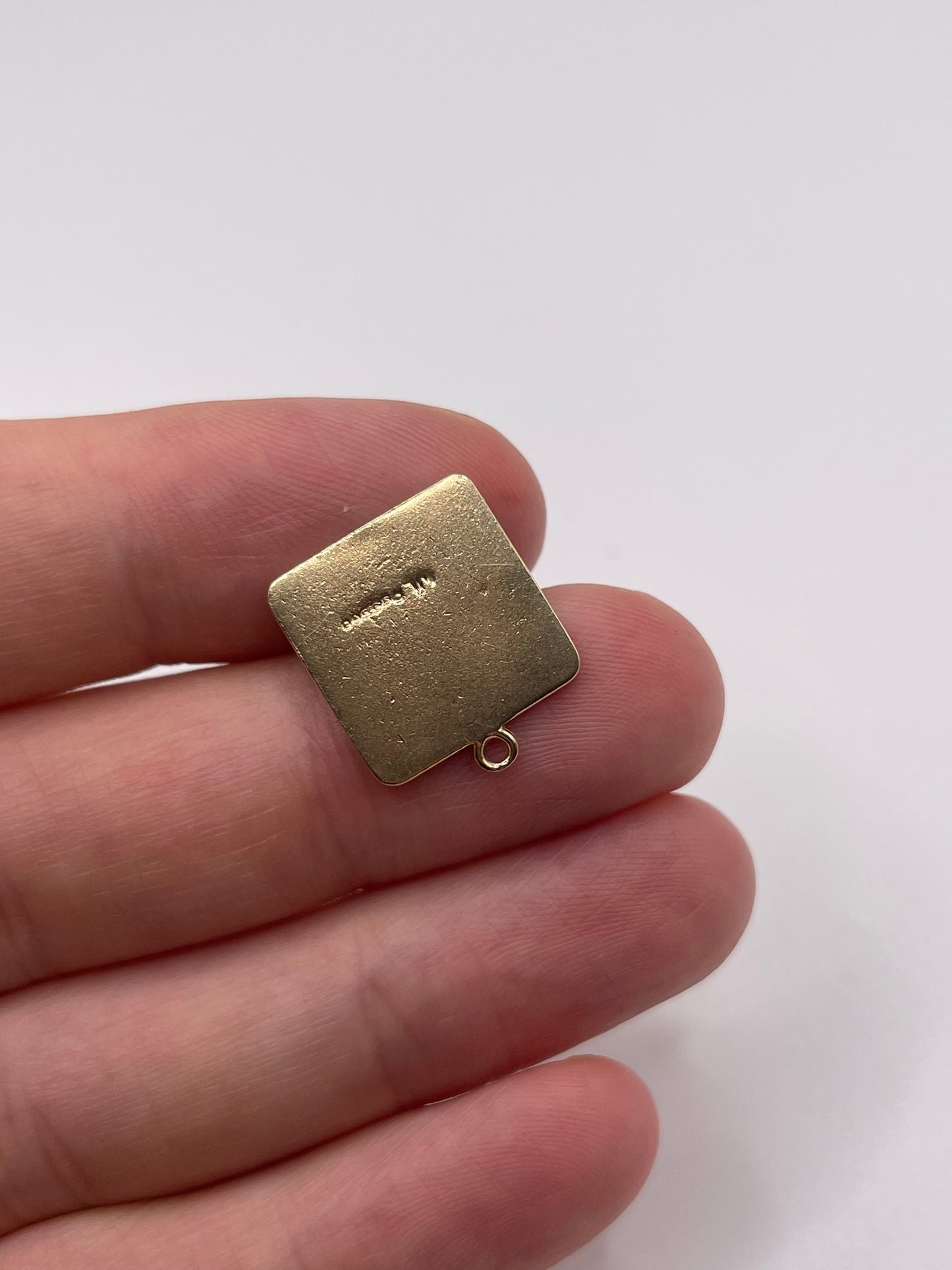 9ct gold learners plate charm