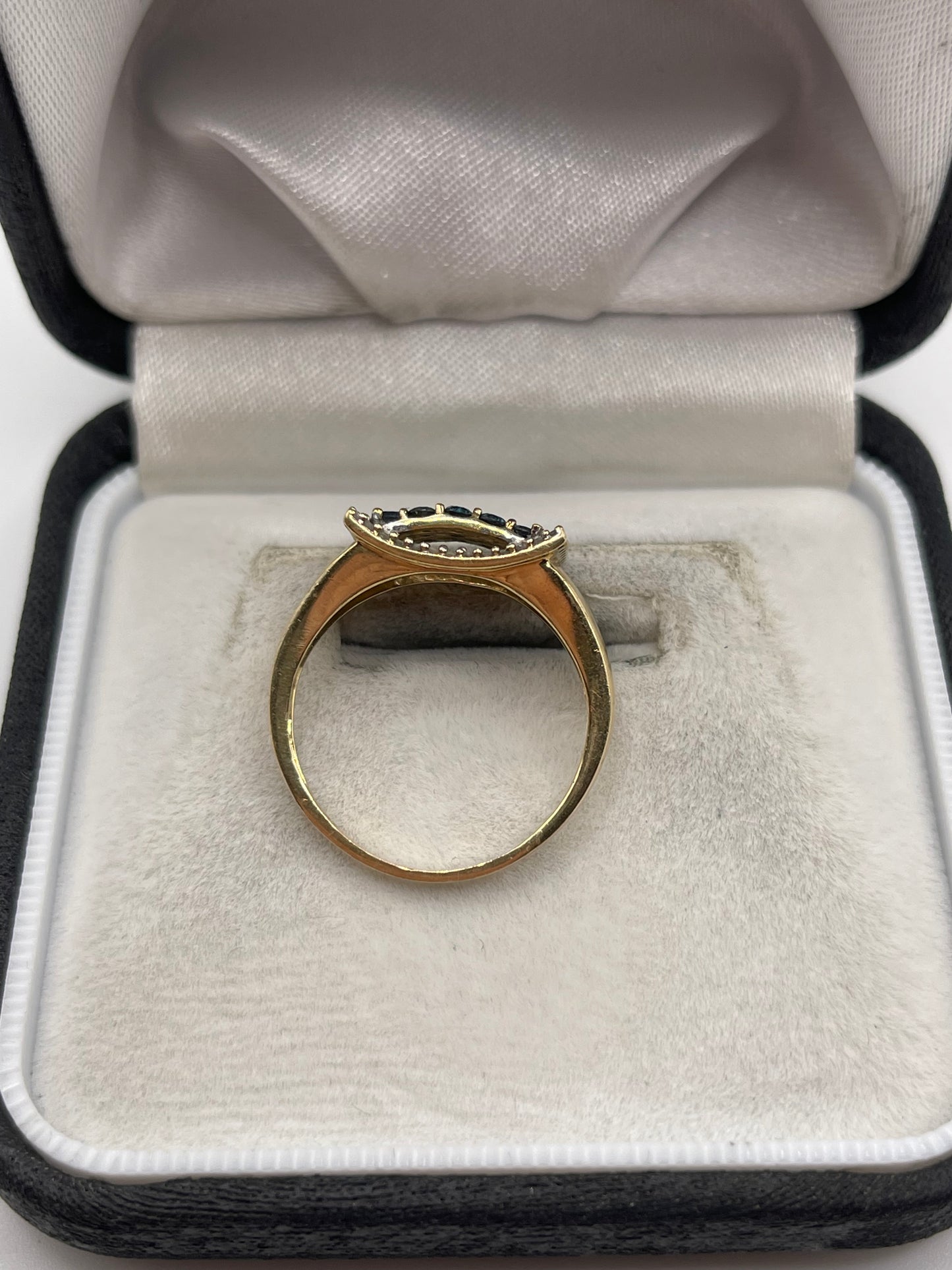 14ct gold diamond cluster ring