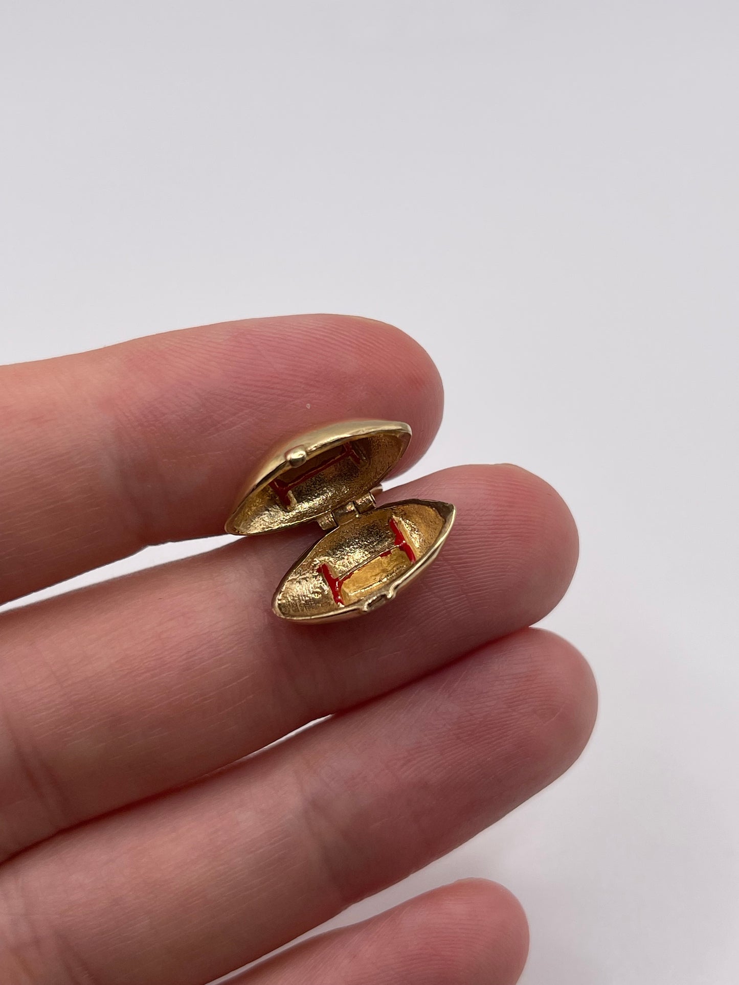 9ct gold football charm
