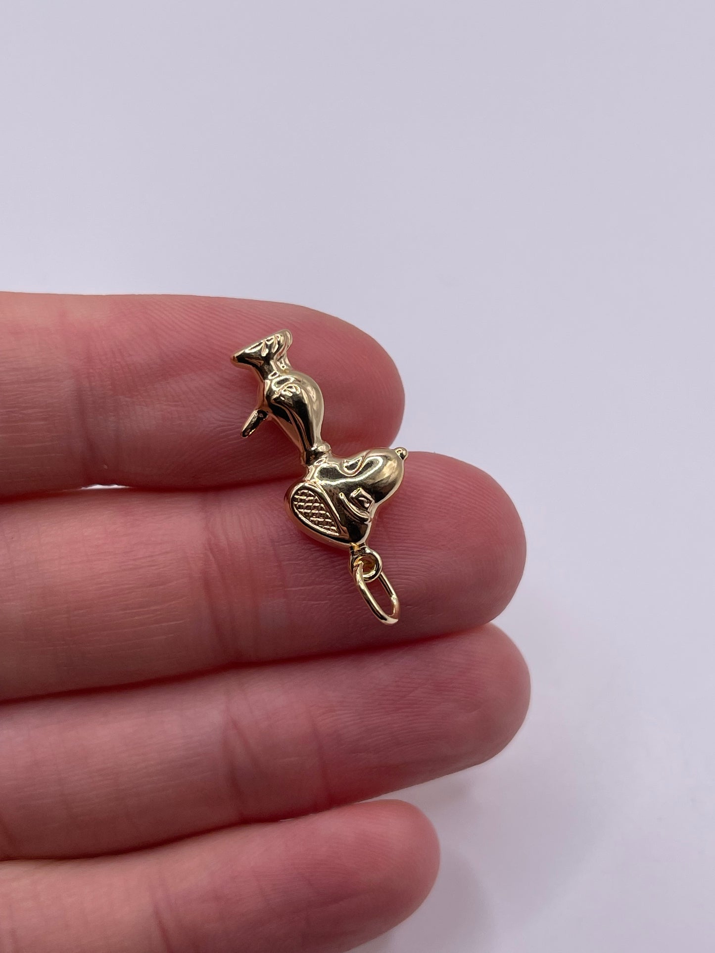 9ct gold snoopy charm