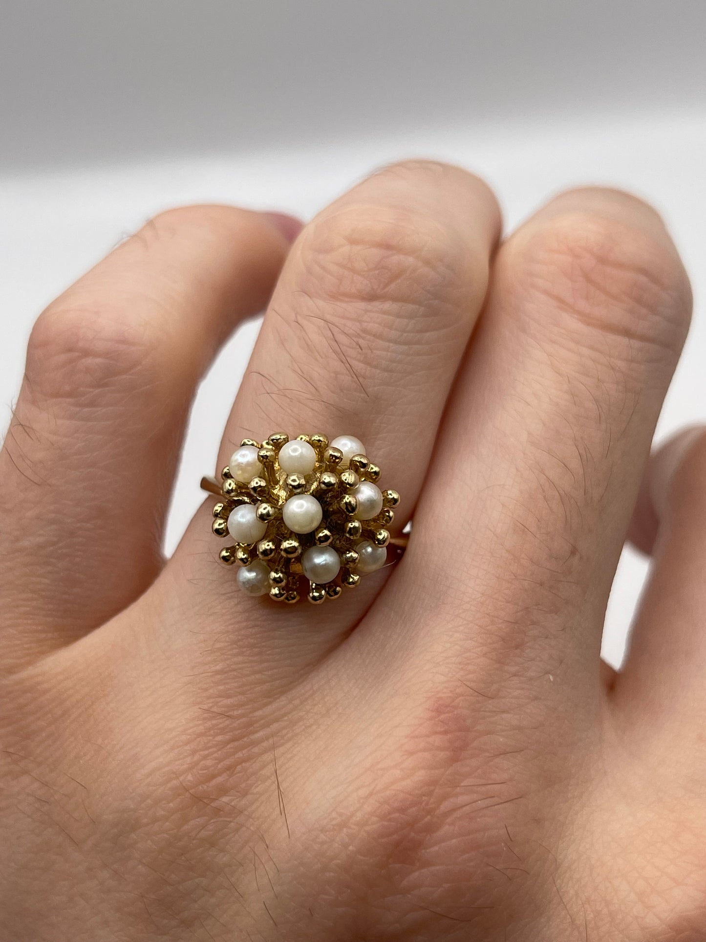 9ct gold pearl ring