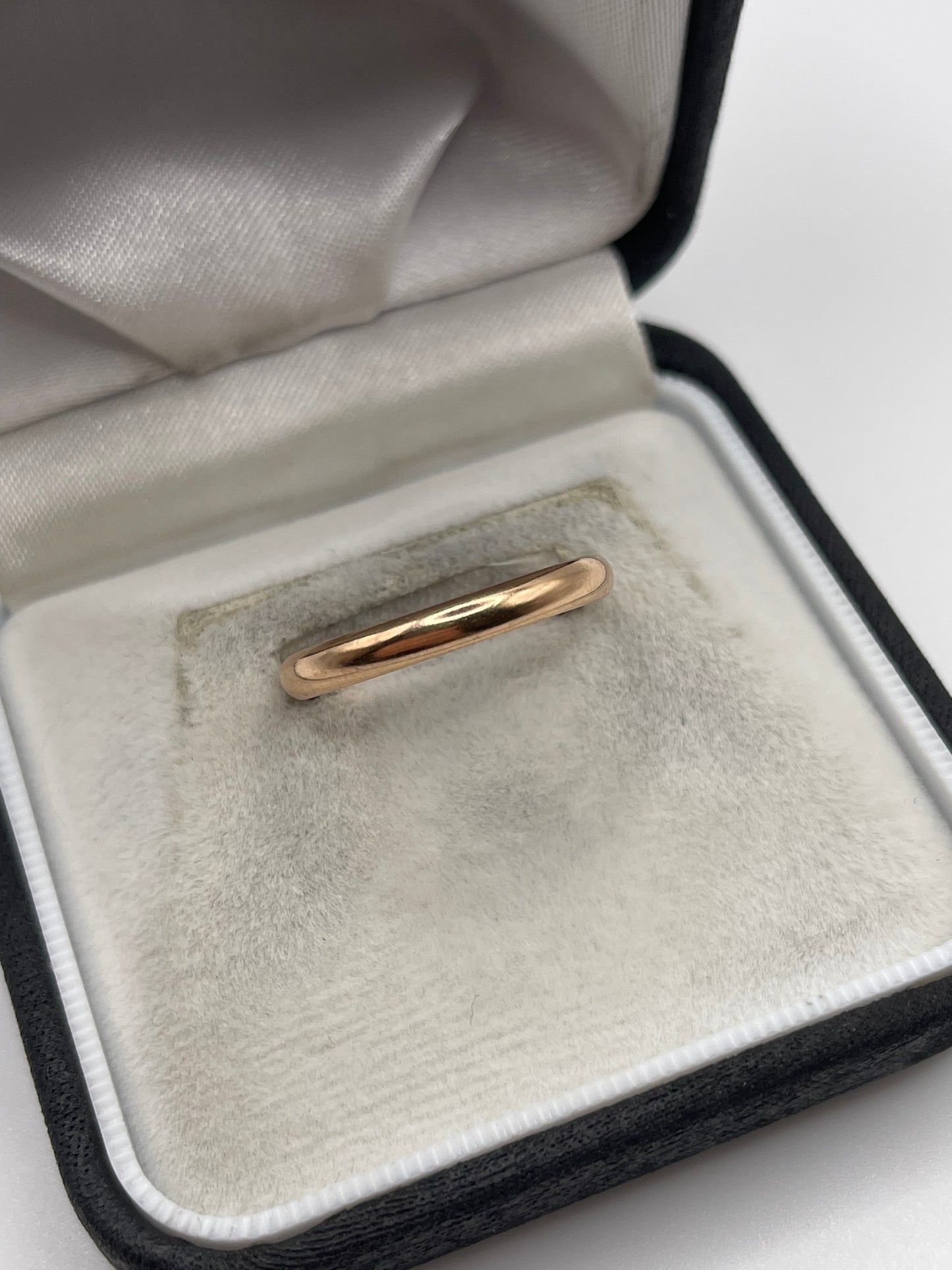9ct rose gold band