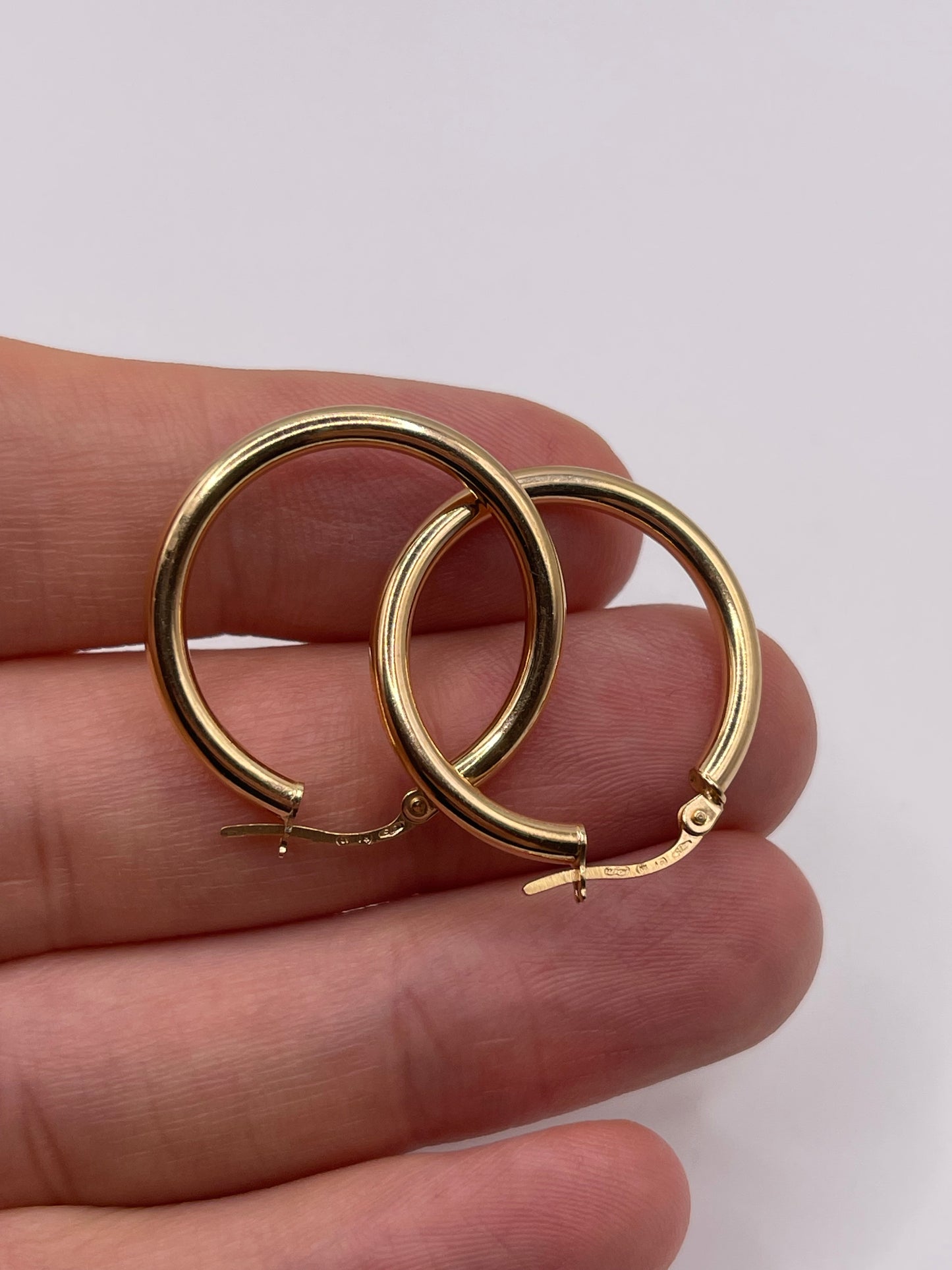 9ct gold creole earrings