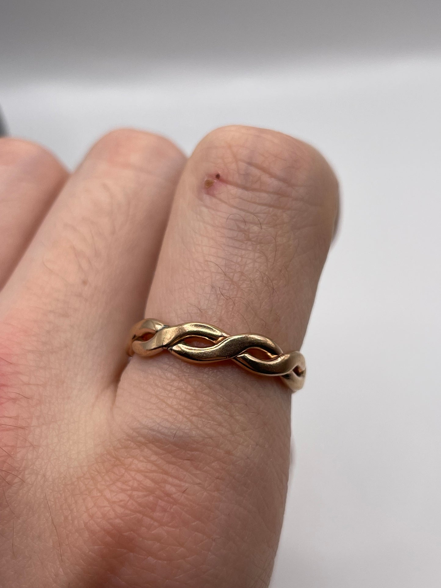 Welsh 9ct rose gold band