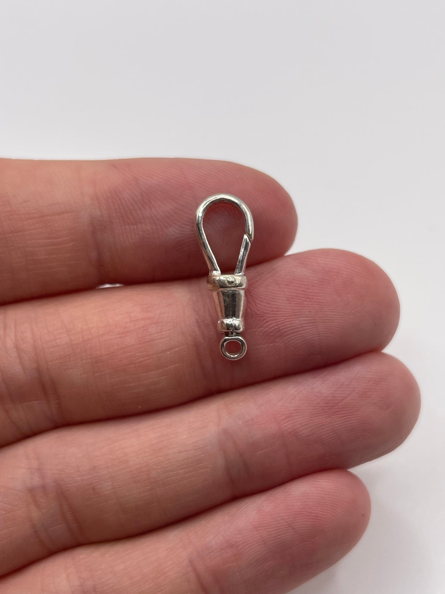 Silver dog clip