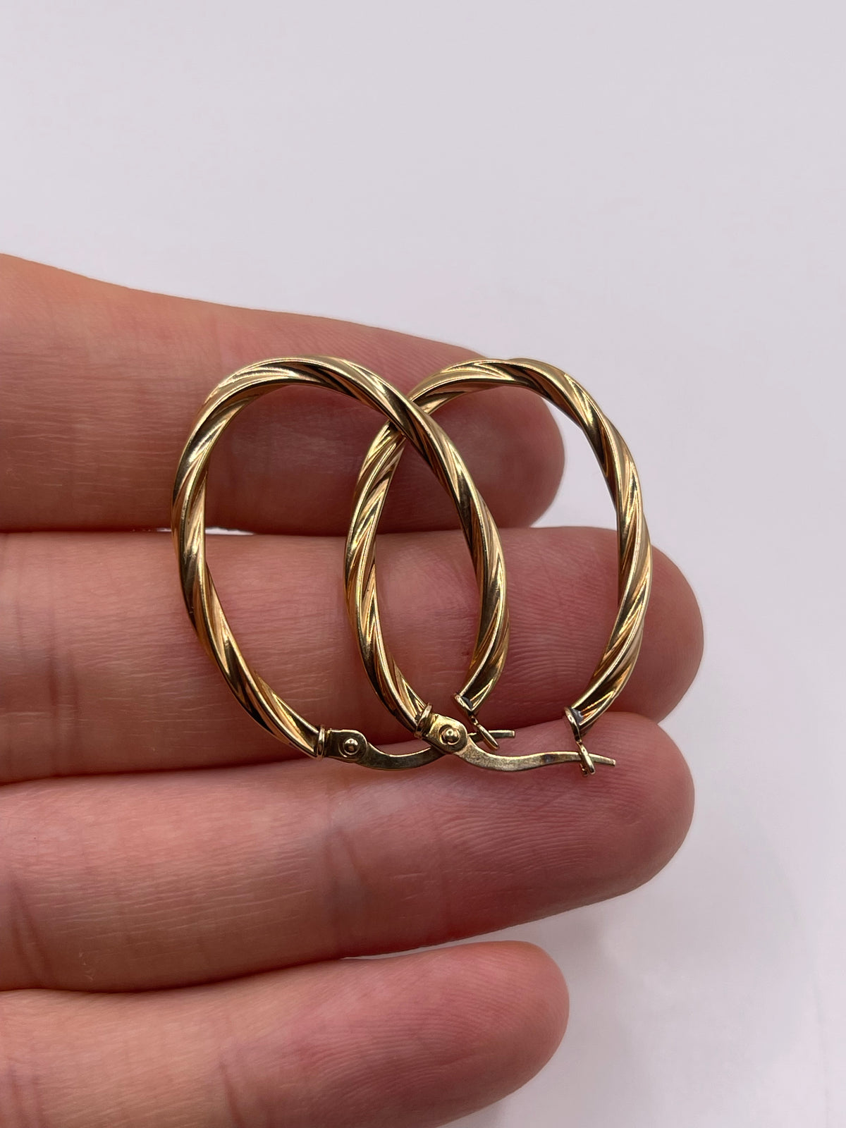 9ct gold Creole earrings