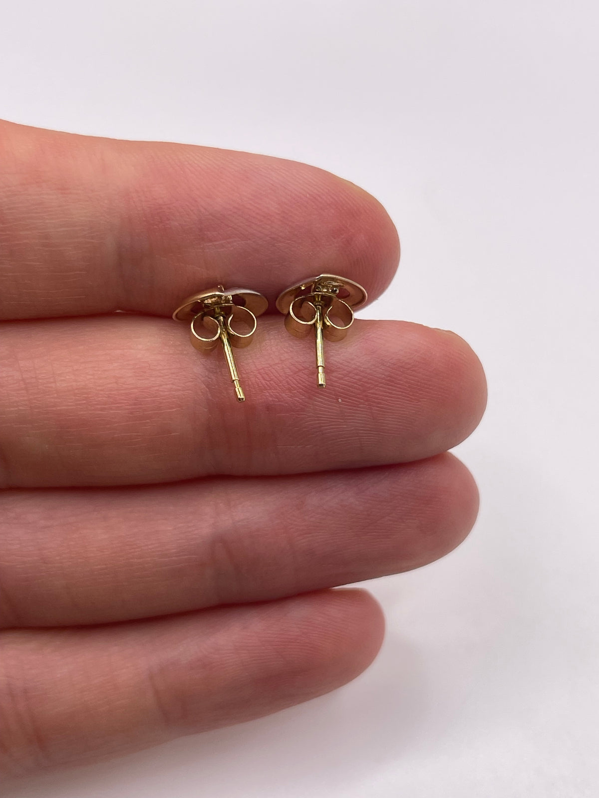 9ct gold sapphire and diamond earrings