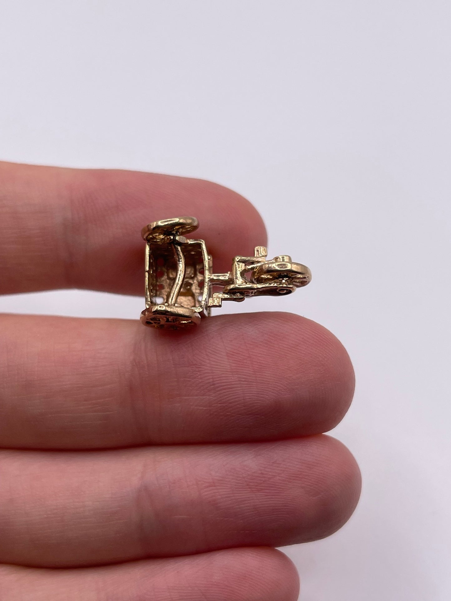 9ct gold ices cart charm