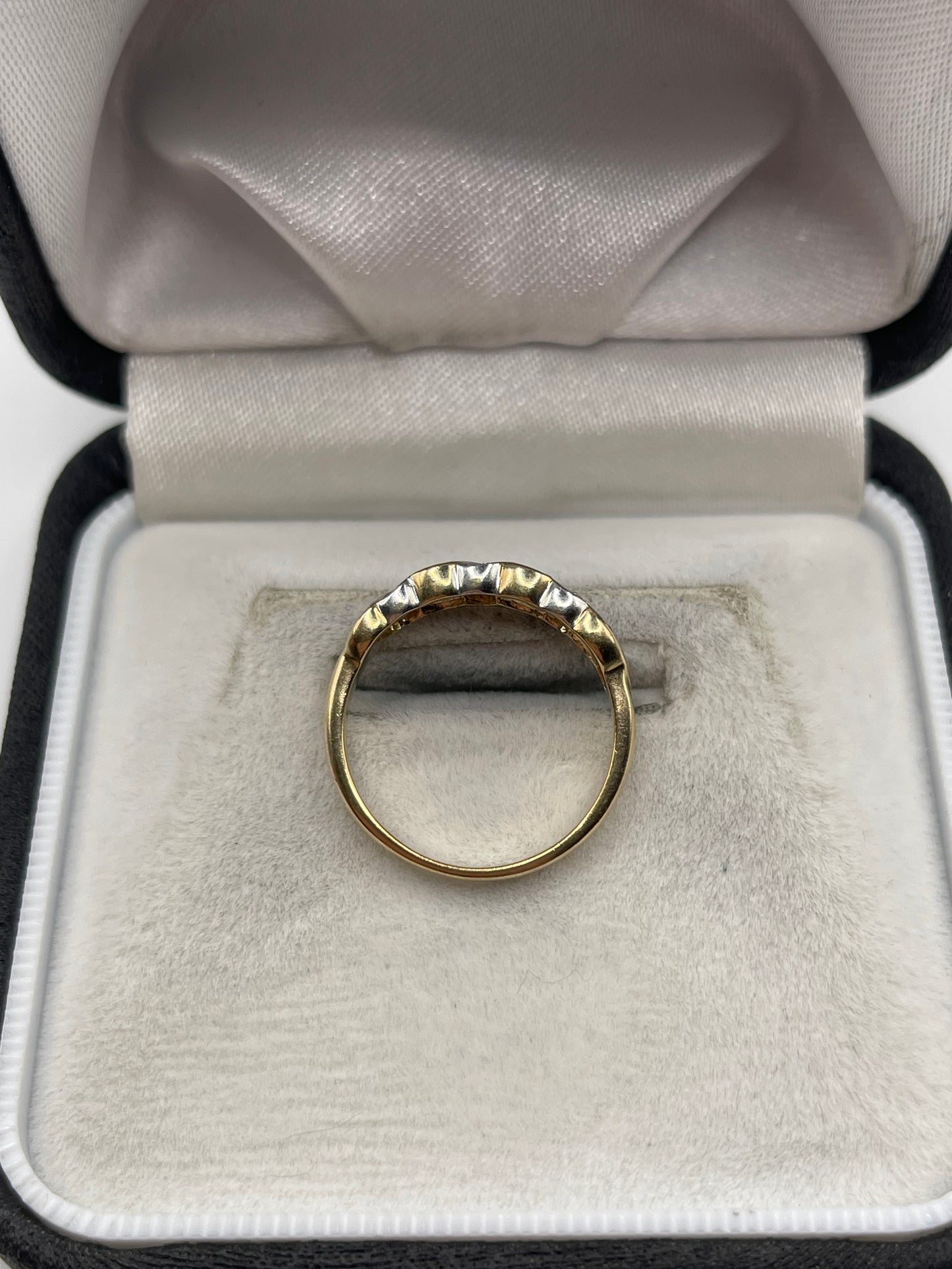 9ct gold ruby and diamond ring