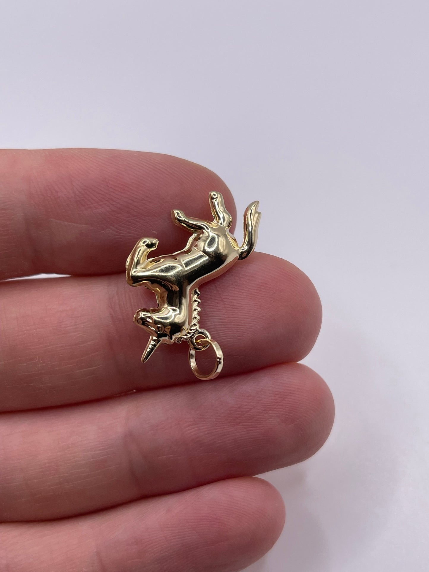 9ct gold unicorn charm