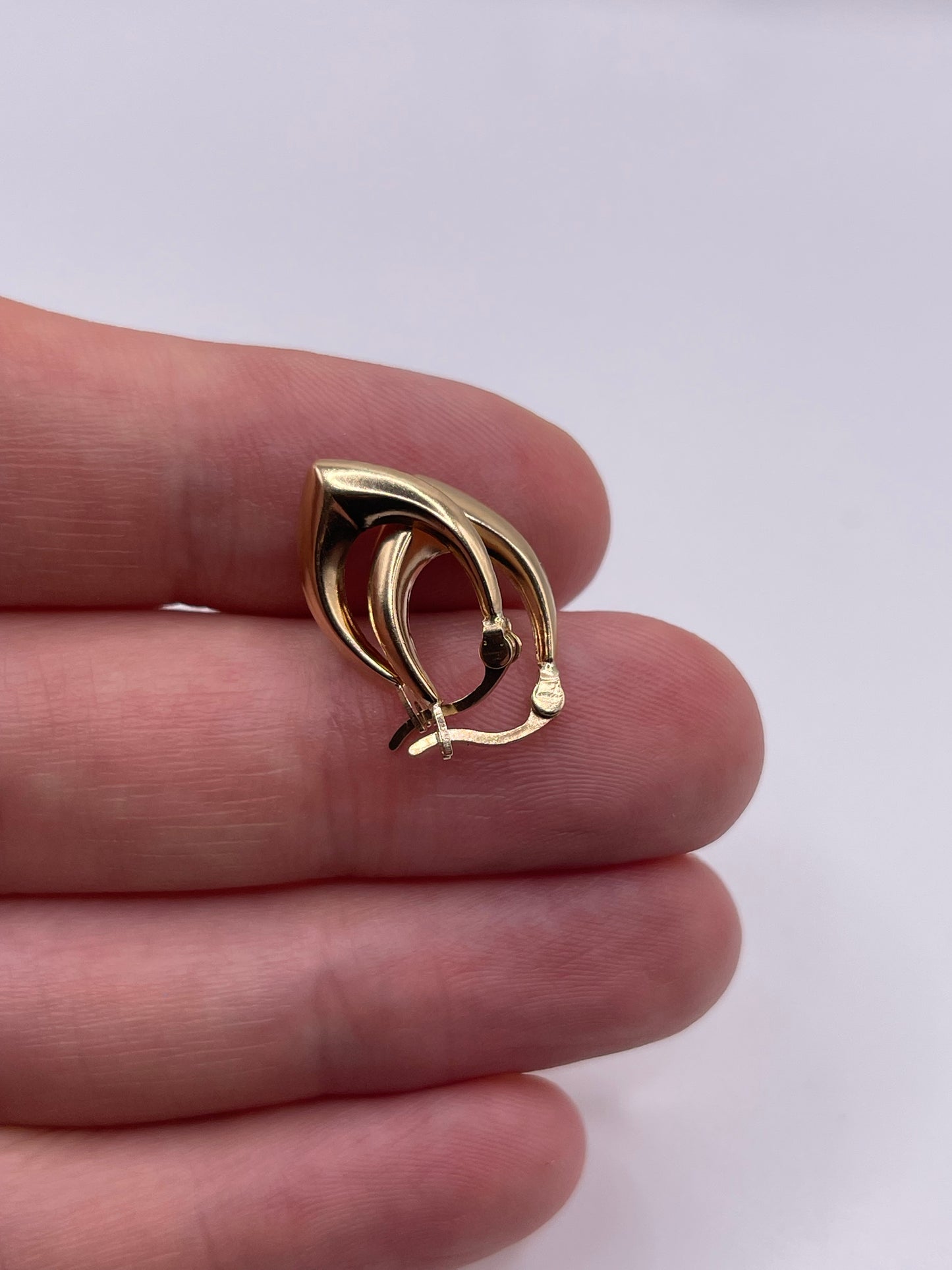 9ct gold creole earrings