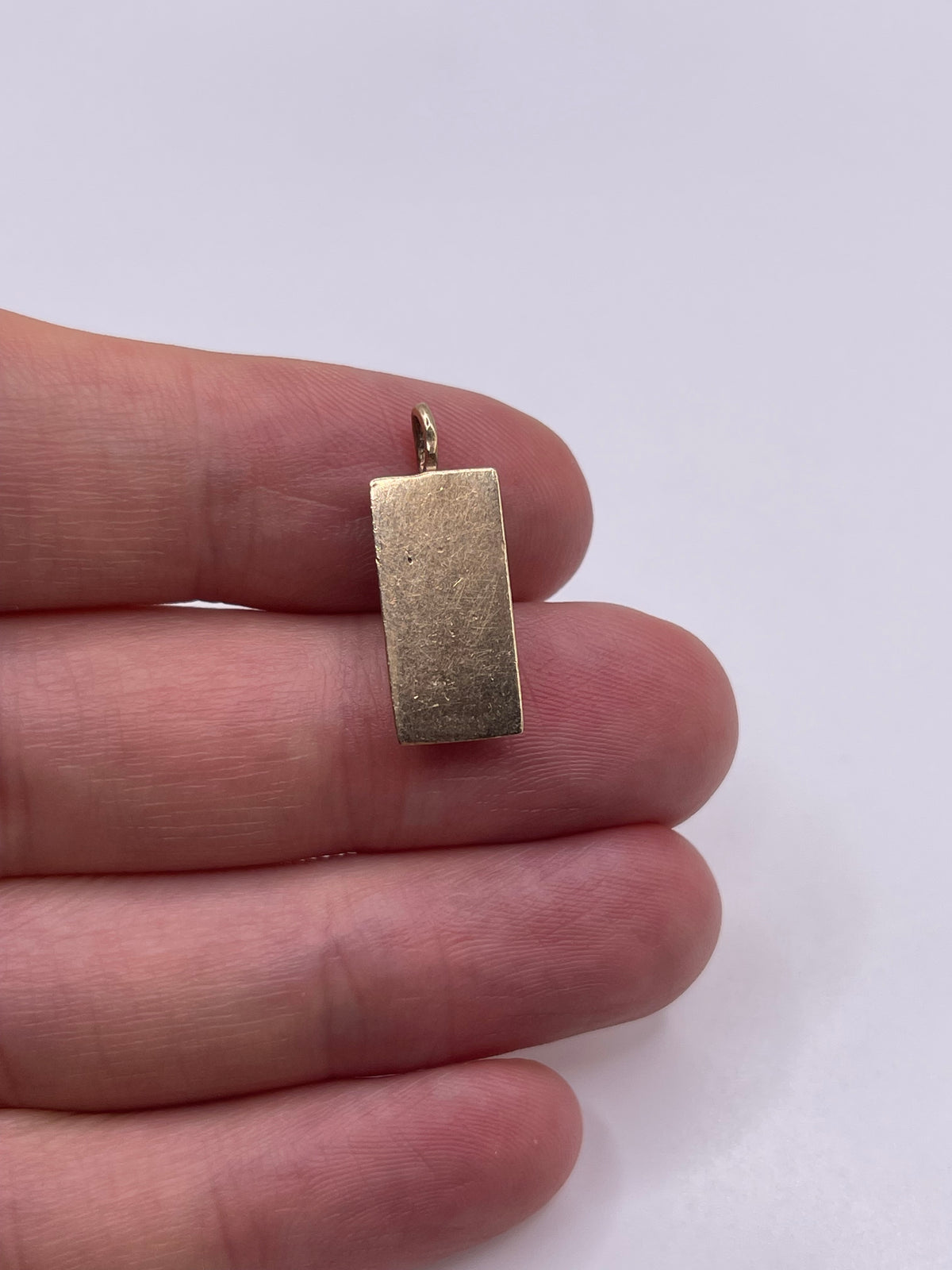 9ct gold ingot pendant