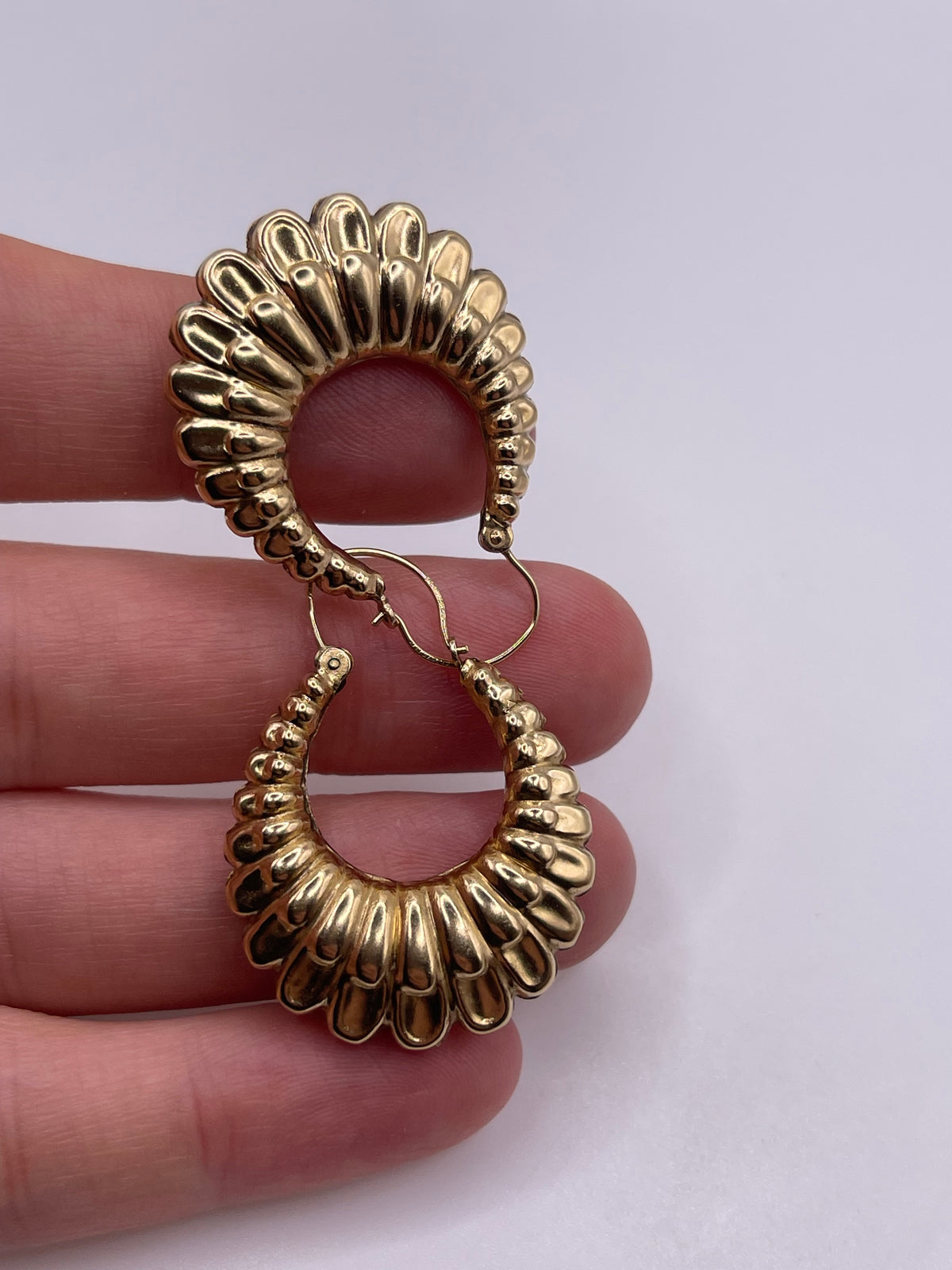 9ct gold Creole earrings