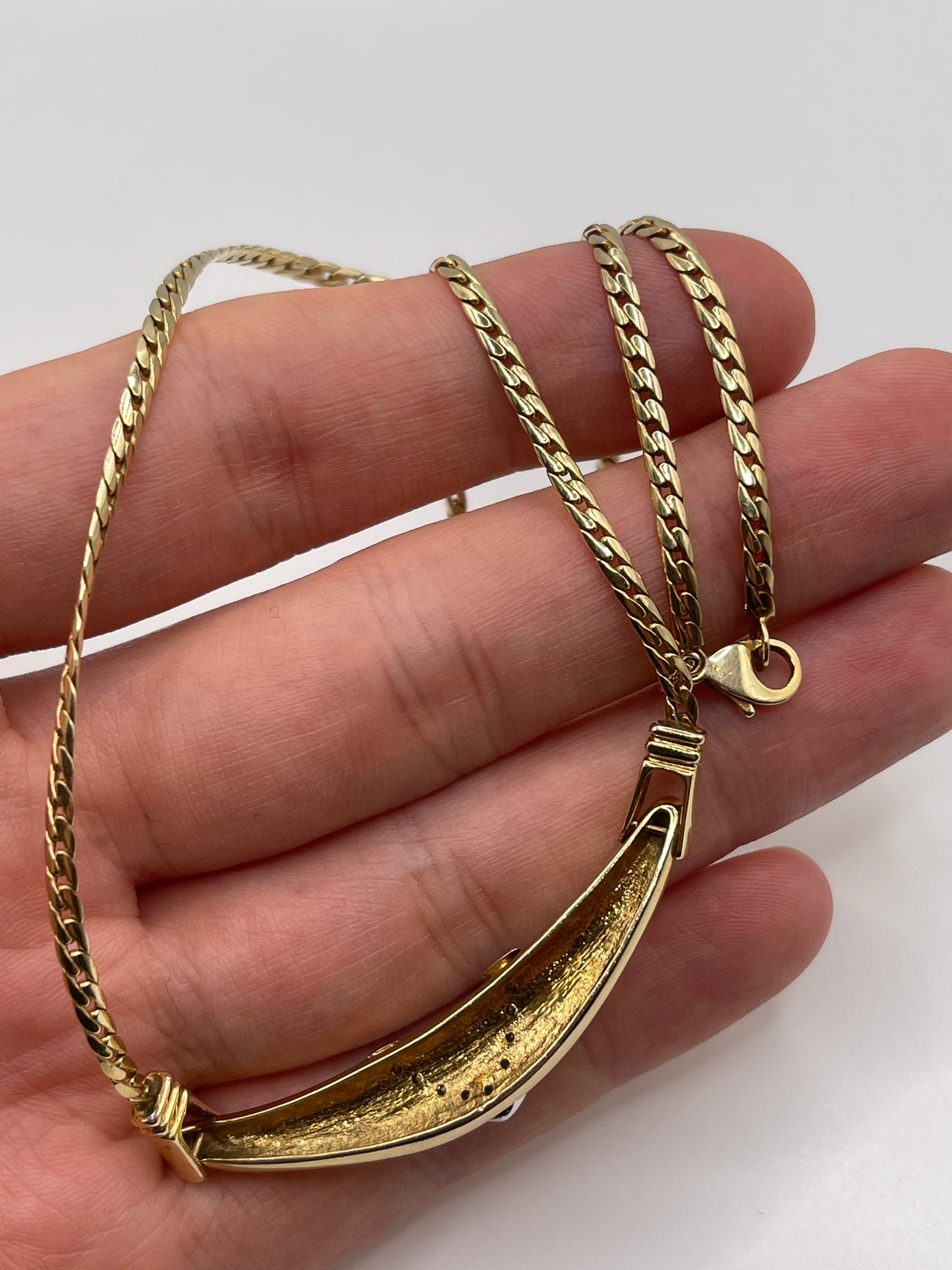 9ct gold diamond necklace