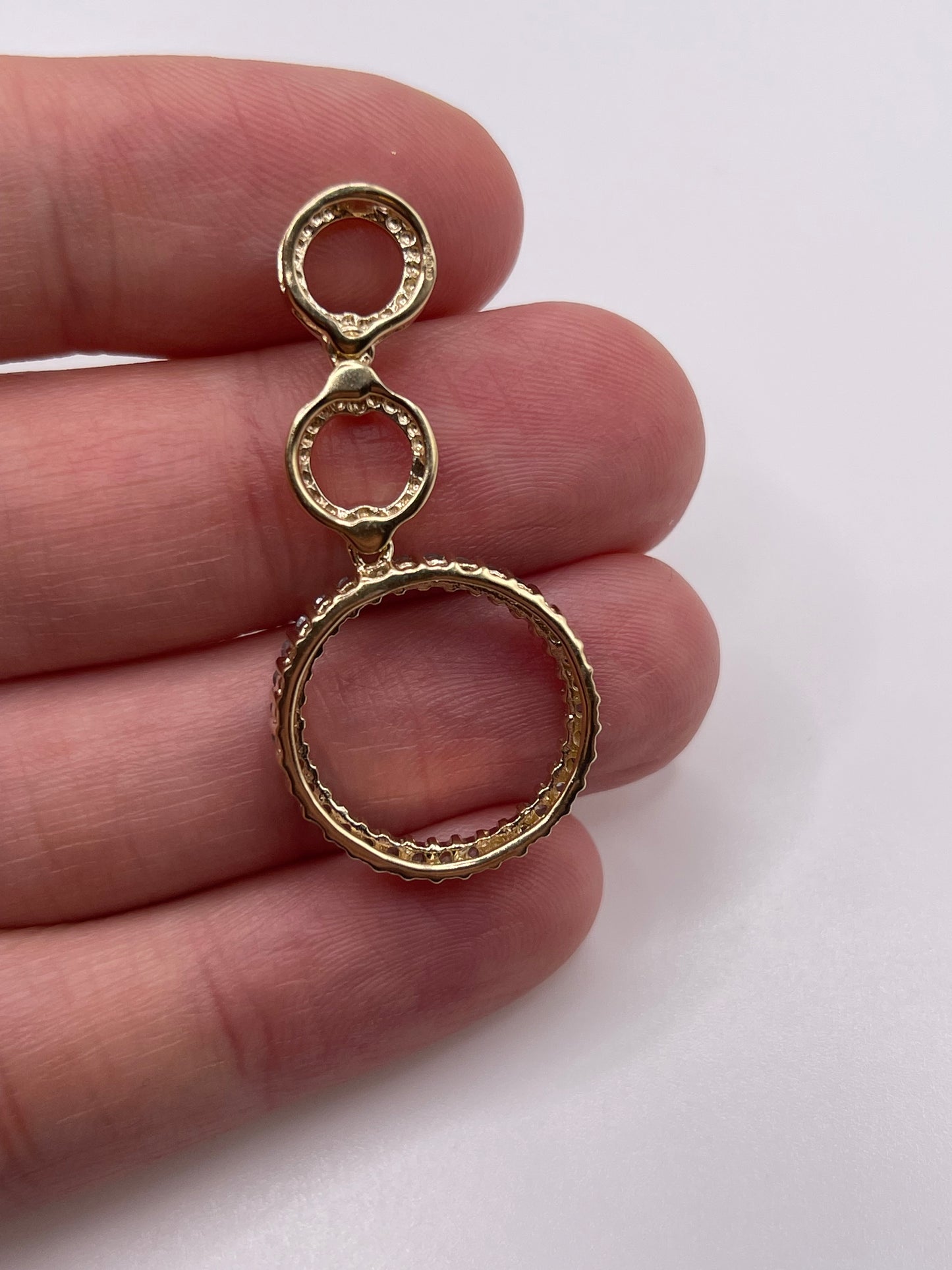 9ct gold alexandrite and diamond pendant