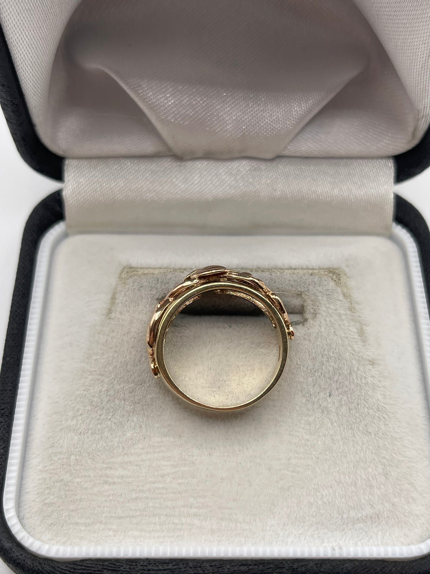 Clogau 9ct two tone gold ring