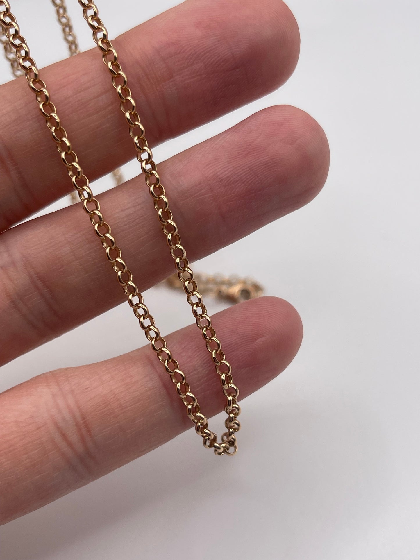 9ct rose gold chain 386