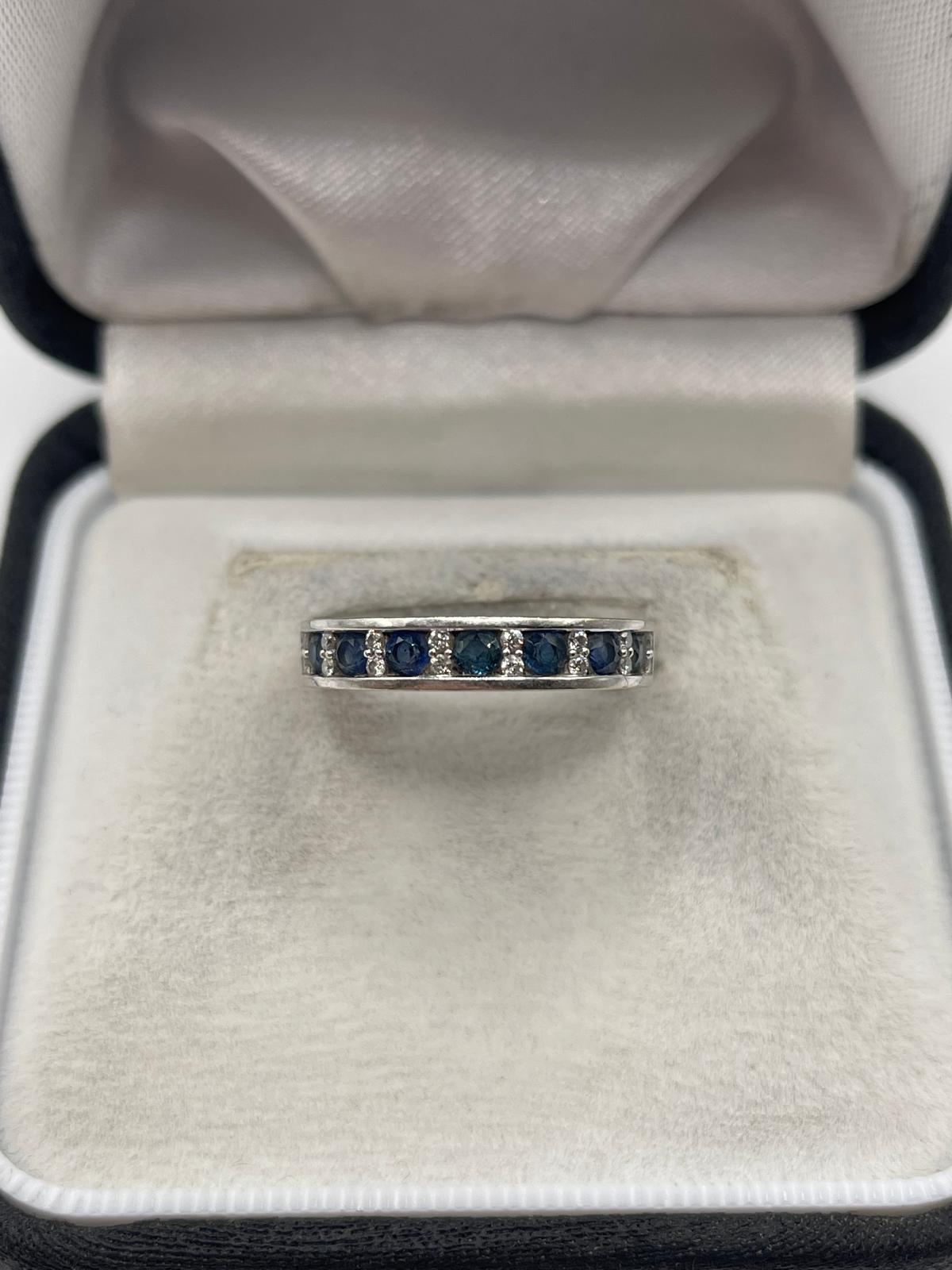 18ct gold sapphire and diamond ring