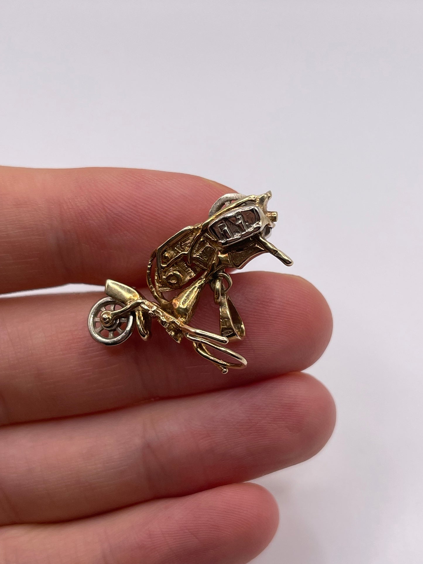 9ct gokd Harley Davidson charm