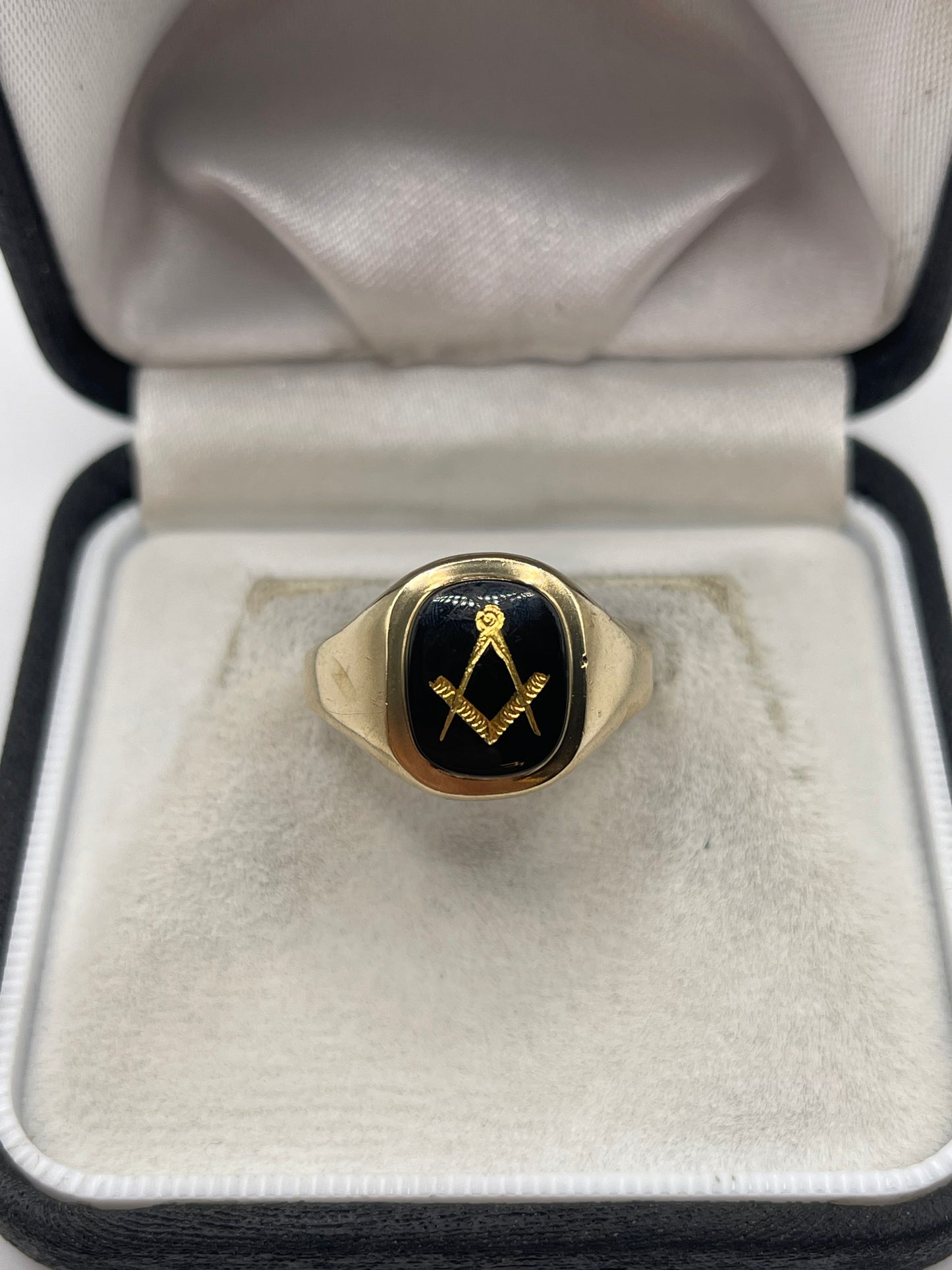 9ct gold Masonic signet ring