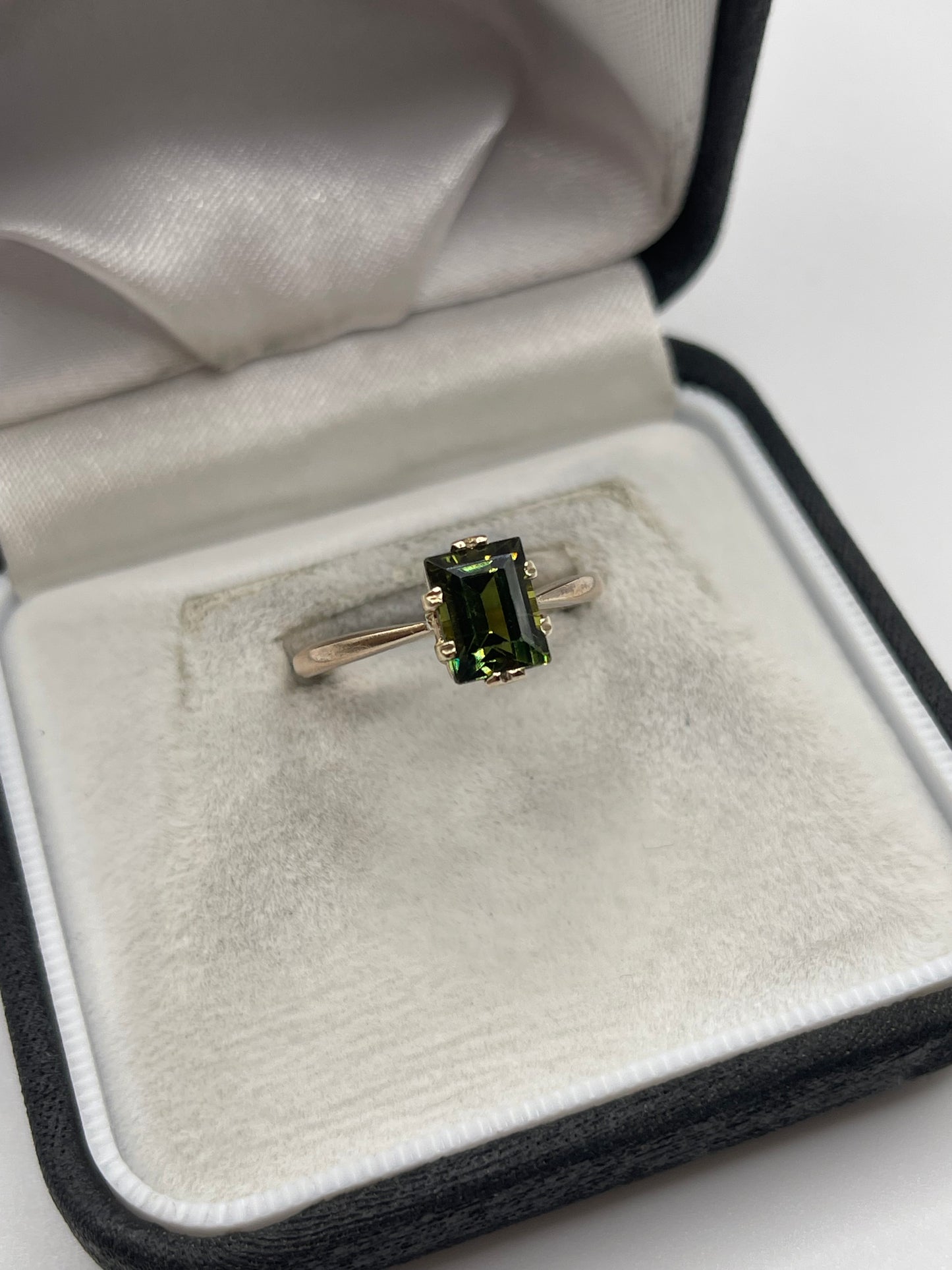 9ct rose gold paste ring