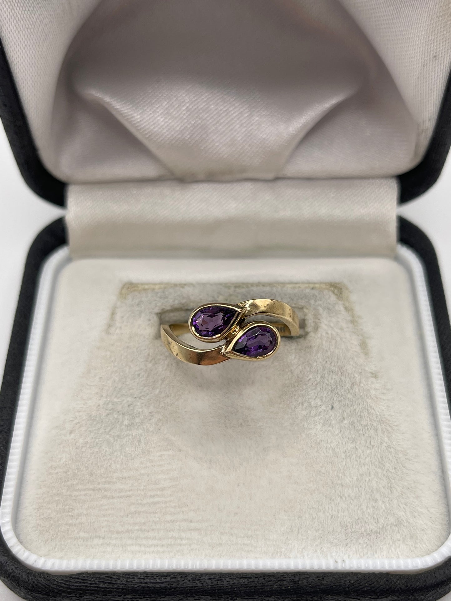 9ct gold amethyst ring