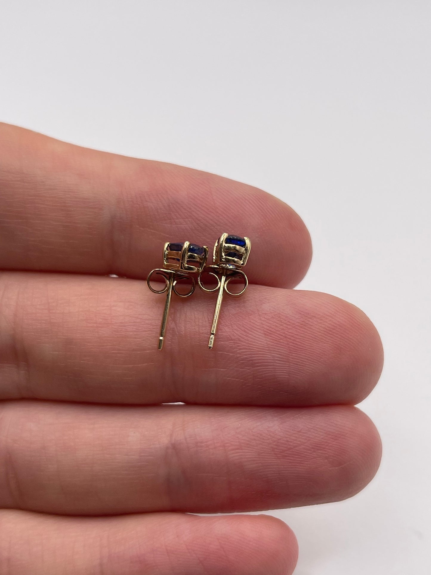 9ct gold kyanite earrings