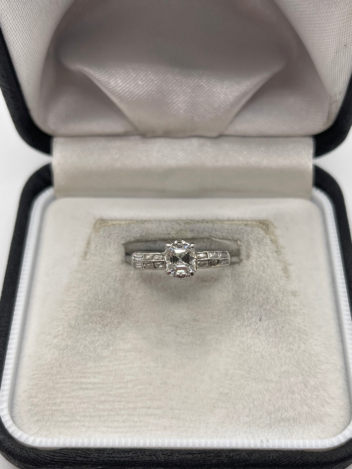 Platinum 75 point diamond ring