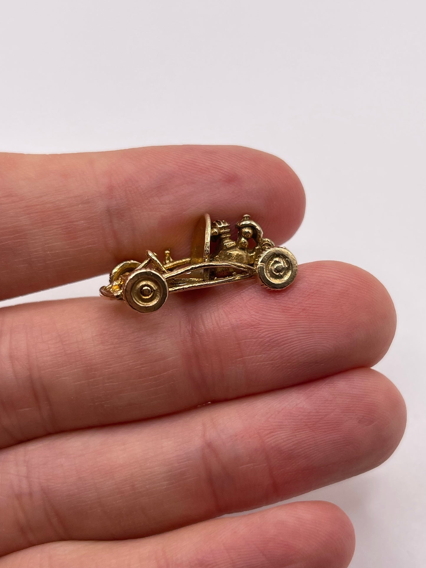 9ct gold go kart charm