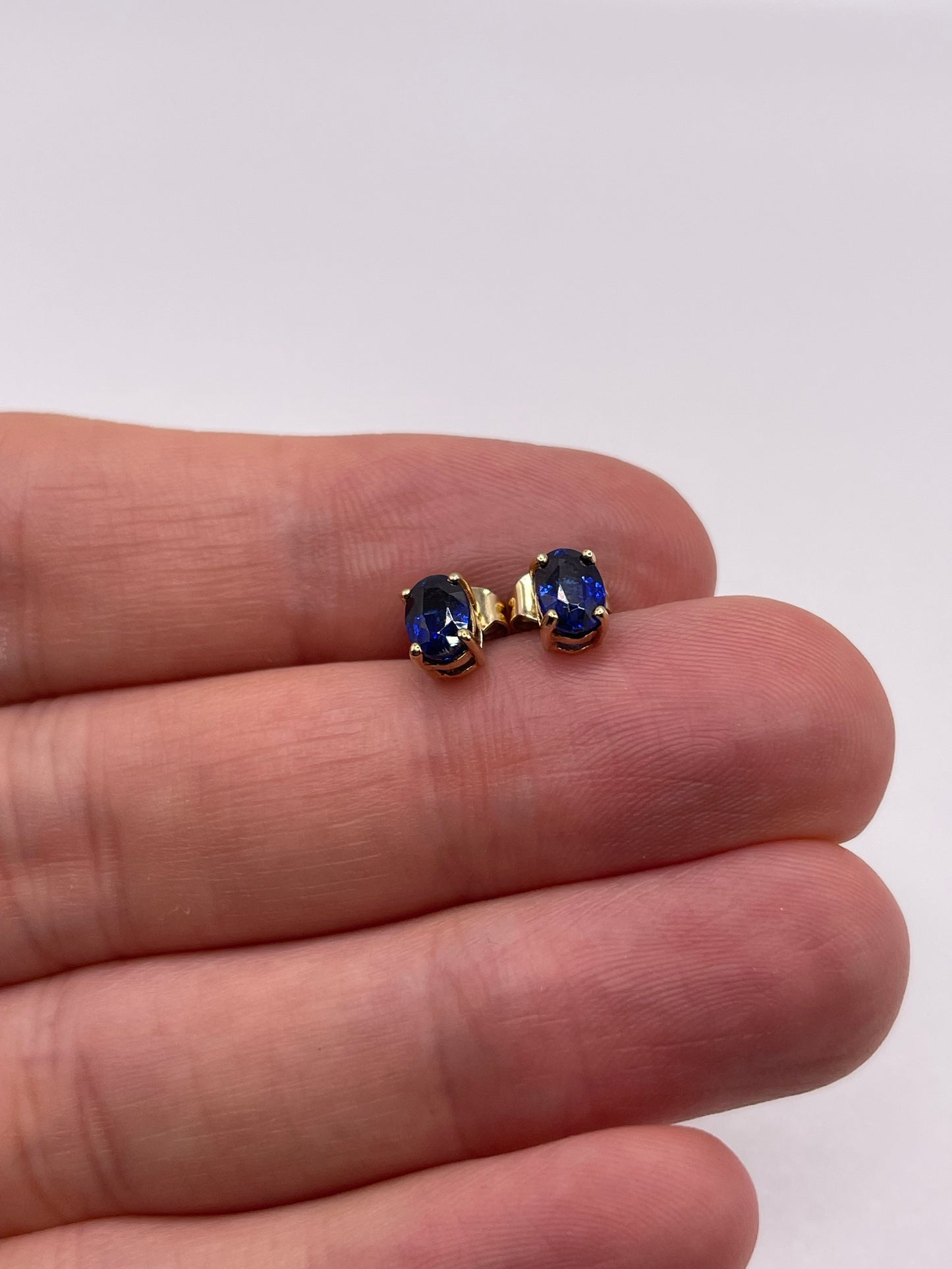 9ct gold kyanite earrings